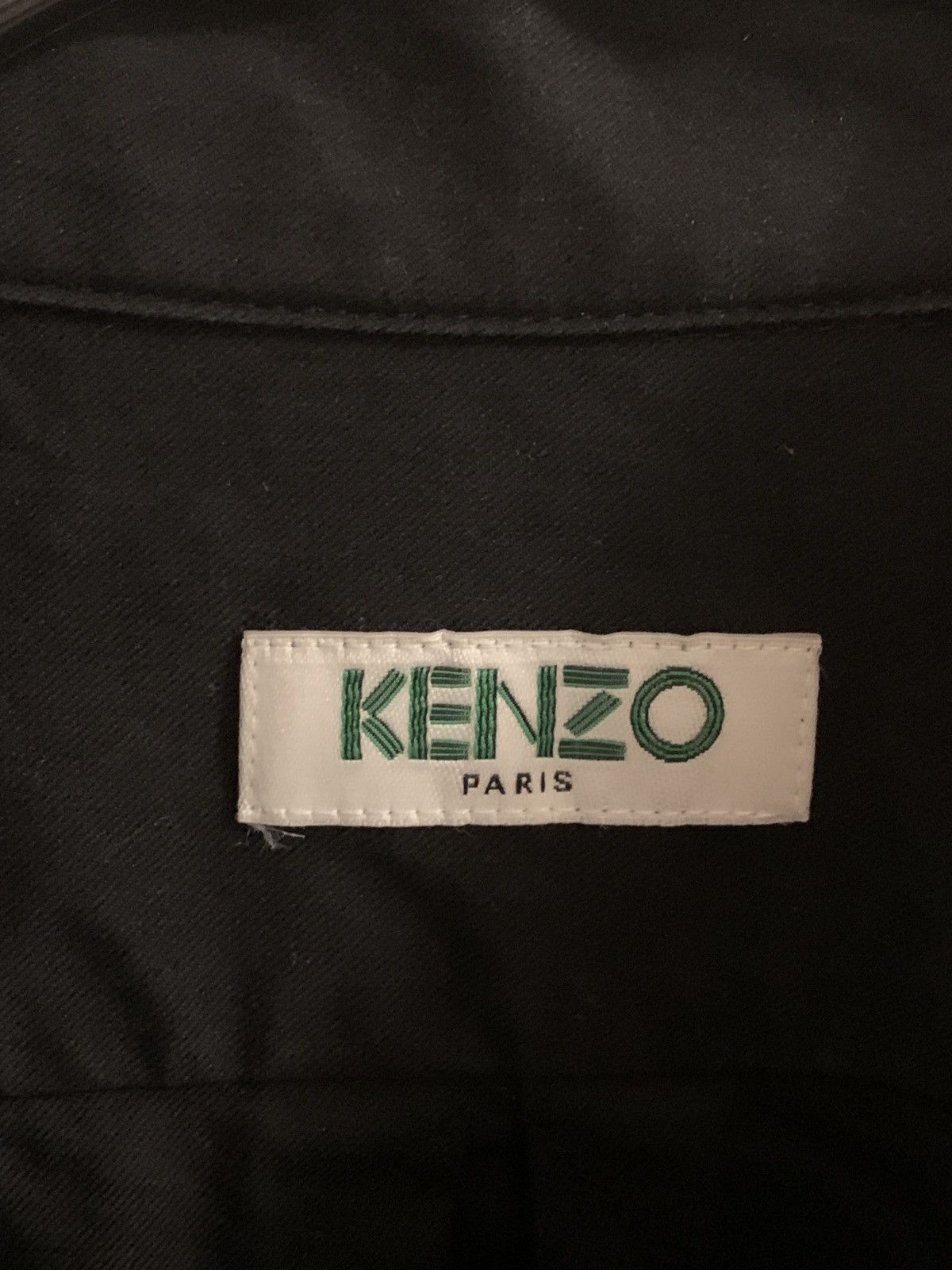 Kenzo Black Logo Crest Button Up Size US M / EU 48-50 / 2 - 5 Thumbnail