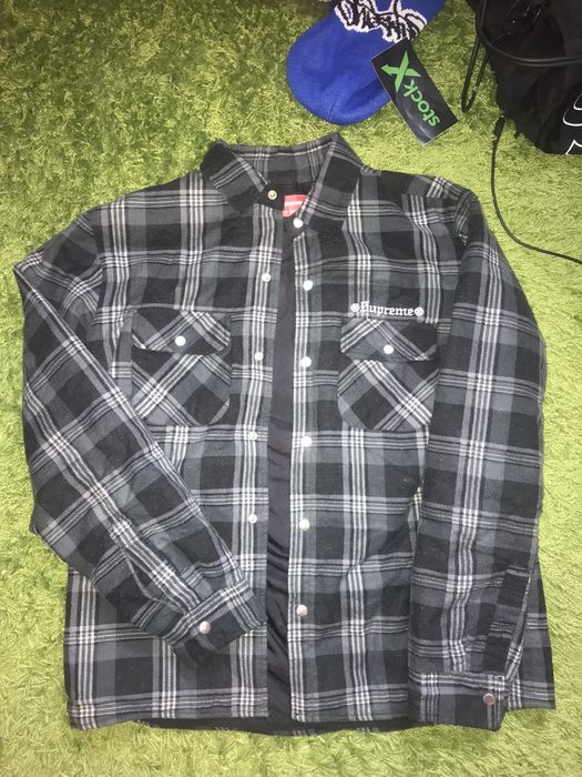 Supreme Supreme x Independent Quilted Flannel Shirt | Grailed