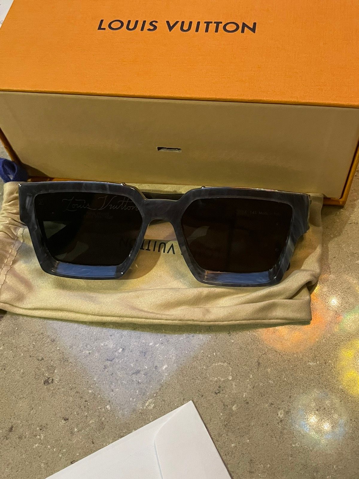 Louis Vuitton 1.1 Millionaires Sunglasses in “Gris Marble
