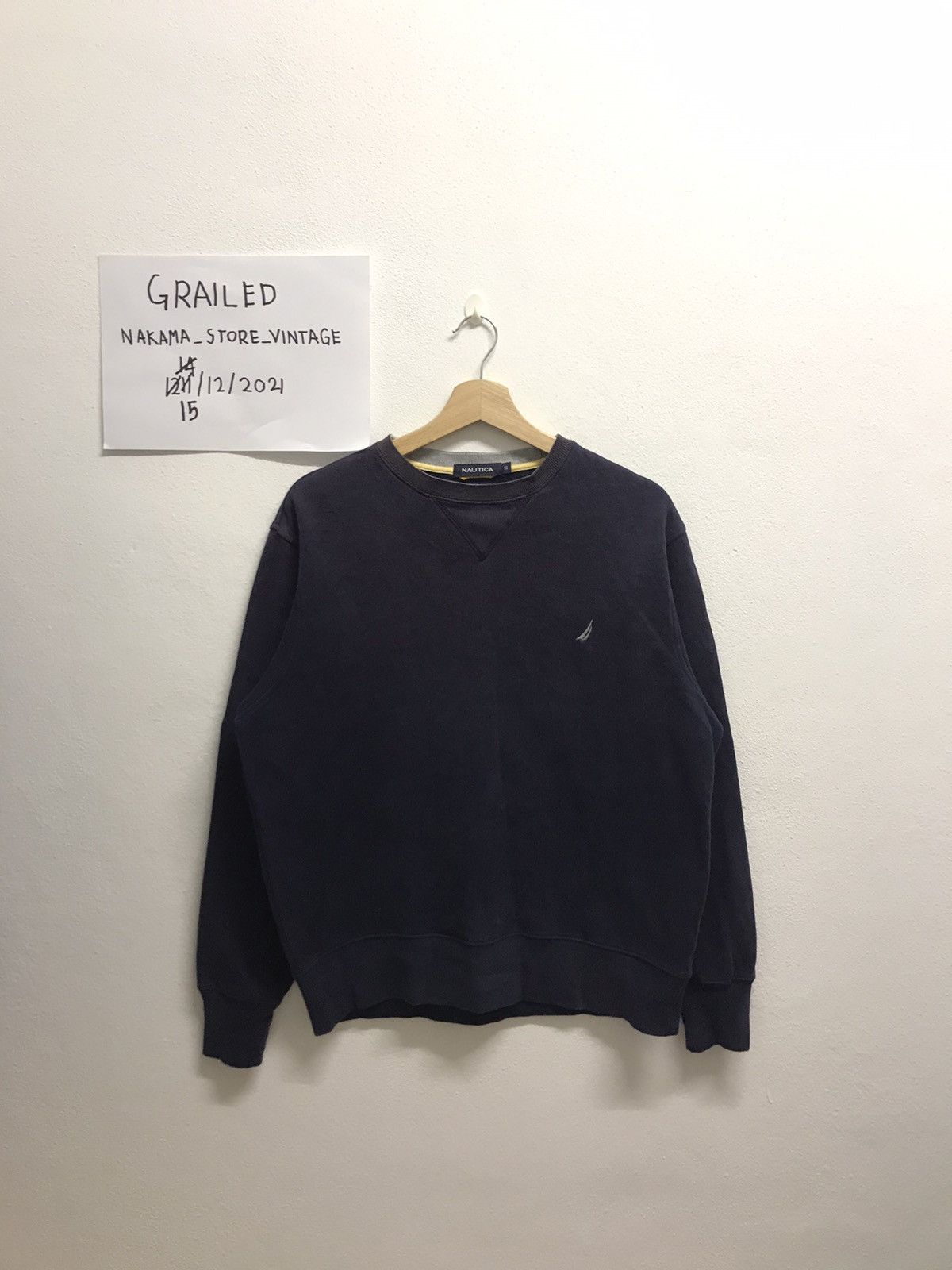Nautica VINTAGE NAUTICA SWEATER DARK BLUE Size US S / EU 44-46 / 1 - 1 Thumbnail