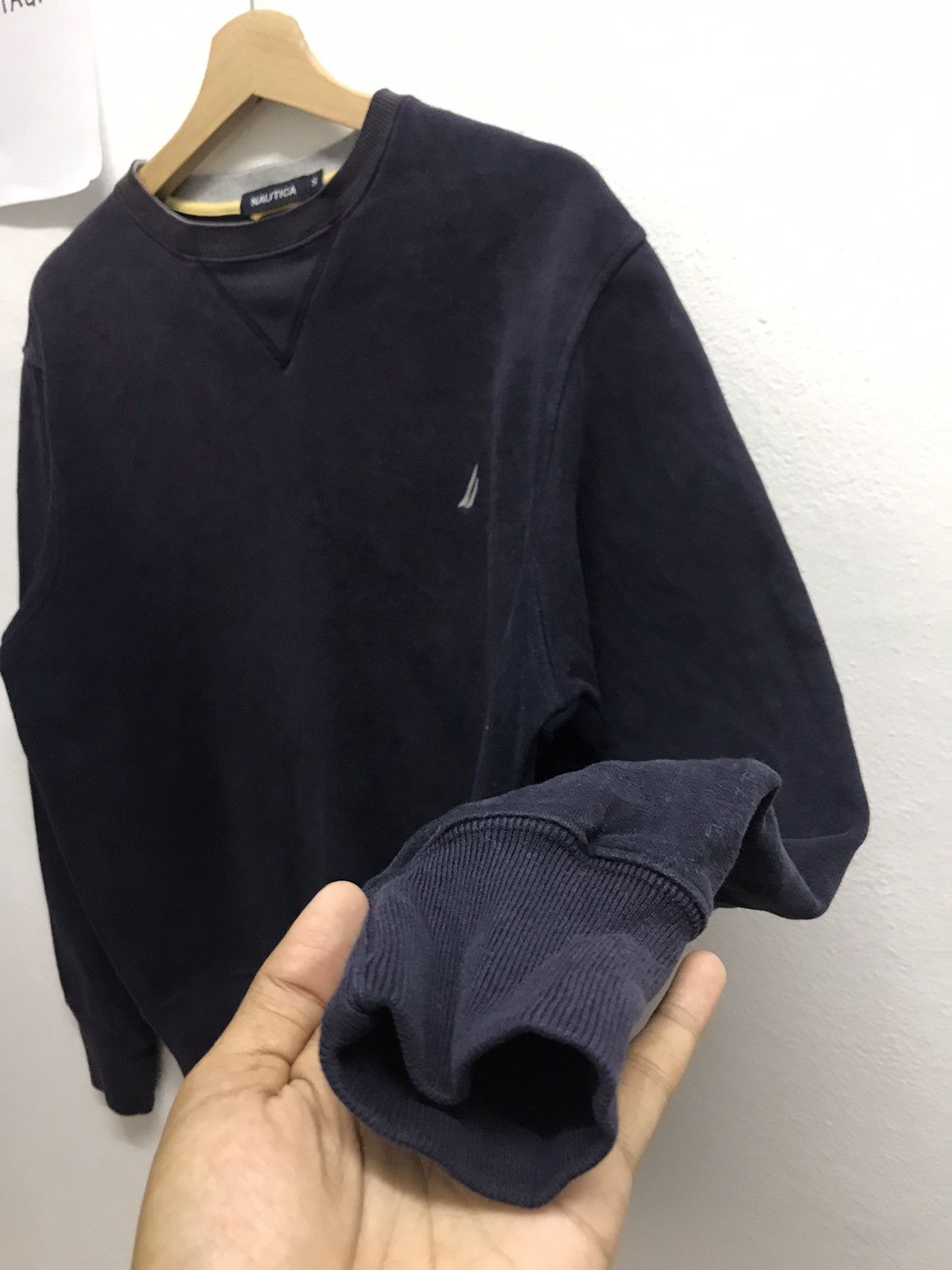 Nautica VINTAGE NAUTICA SWEATER DARK BLUE Size US S / EU 44-46 / 1 - 3 Thumbnail