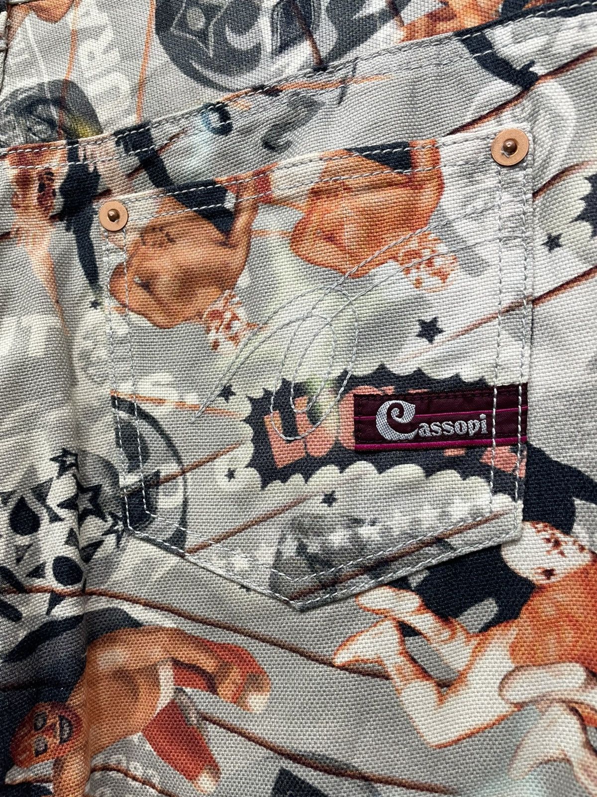 Japanese Brand × WWE 🔥FIRE🔥 CASSOPI Wrestling Over Print Pants Made in Japan Size US 28 / EU 44 - 10 Thumbnail