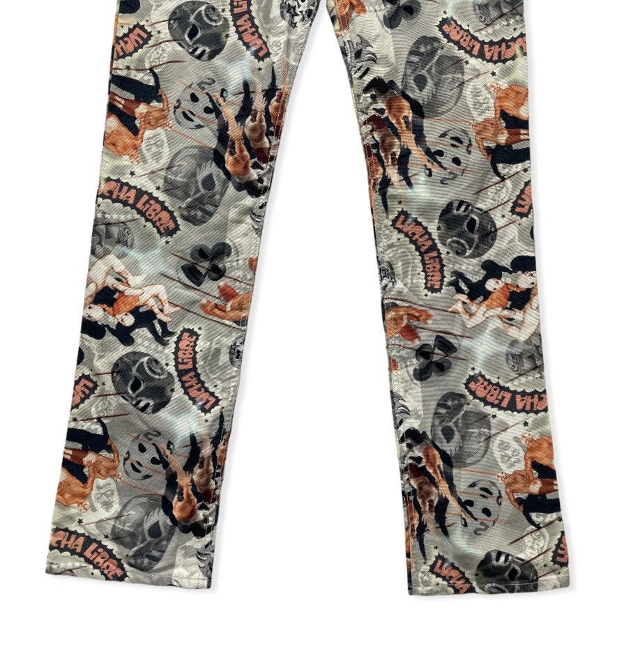 Japanese Brand × WWE 🔥FIRE🔥 CASSOPI Wrestling Over Print Pants Made in Japan Size US 28 / EU 44 - 8 Thumbnail