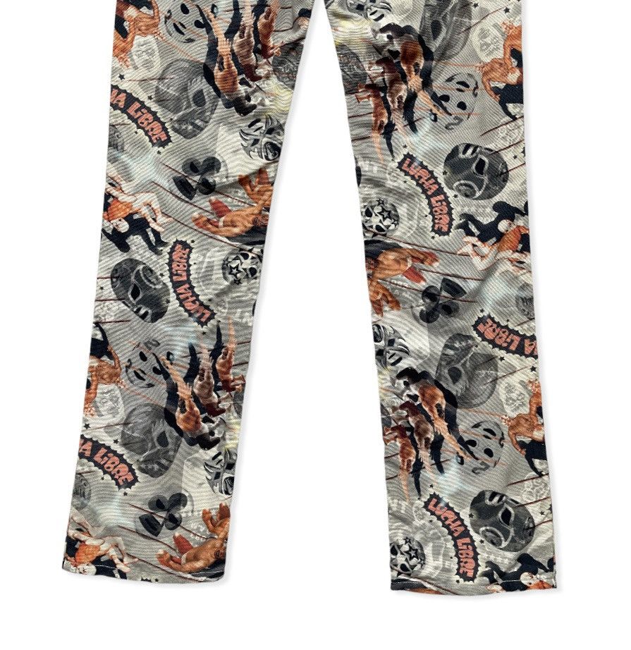 Japanese Brand × WWE 🔥FIRE🔥 CASSOPI Wrestling Over Print Pants Made in Japan Size US 28 / EU 44 - 9 Thumbnail