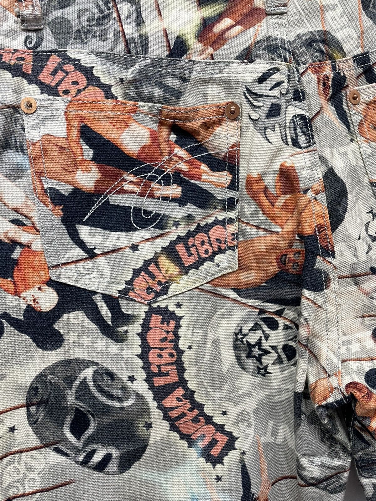 Japanese Brand × WWE 🔥FIRE🔥 CASSOPI Wrestling Over Print Pants Made in Japan Size US 28 / EU 44 - 11 Thumbnail