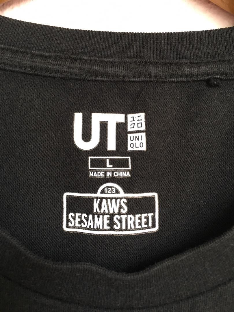 Kaws × Uniqlo VINTAGE KAWS SESAME STREET X UNIQLO BLACK SHIRT Size US L / EU 52-54 / 3 - 7 Thumbnail