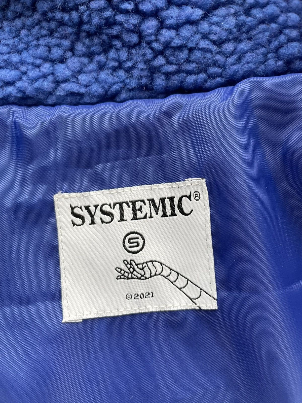 Streetwear Blue systemic Teddy Fleece Jacket Size US S / EU 44-46 / 1 - 3 Thumbnail