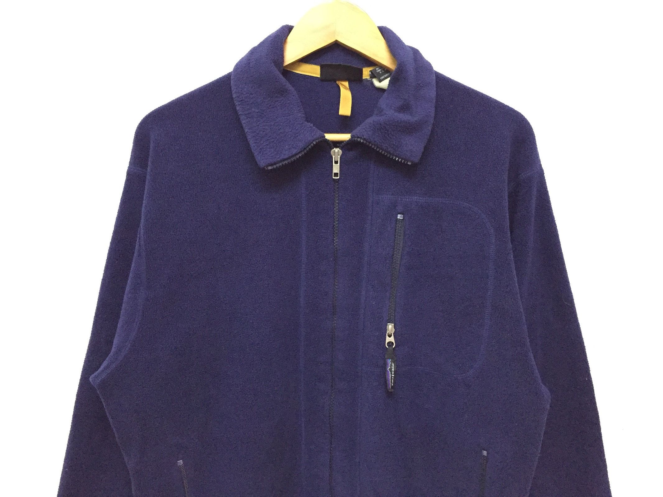 Patagonia Synchilla fleece vertical pocket jacket Made in USA Size US M / EU 48-50 / 2 - 3 Thumbnail