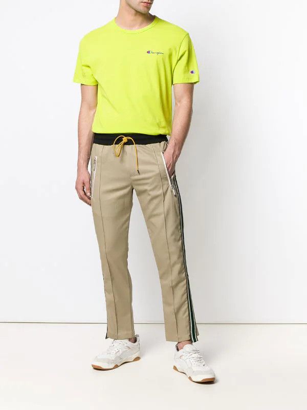 Rhude New Rhude Zipped Traxedo Beige / Green (XL) Size US 35 - 1 Thumbnail