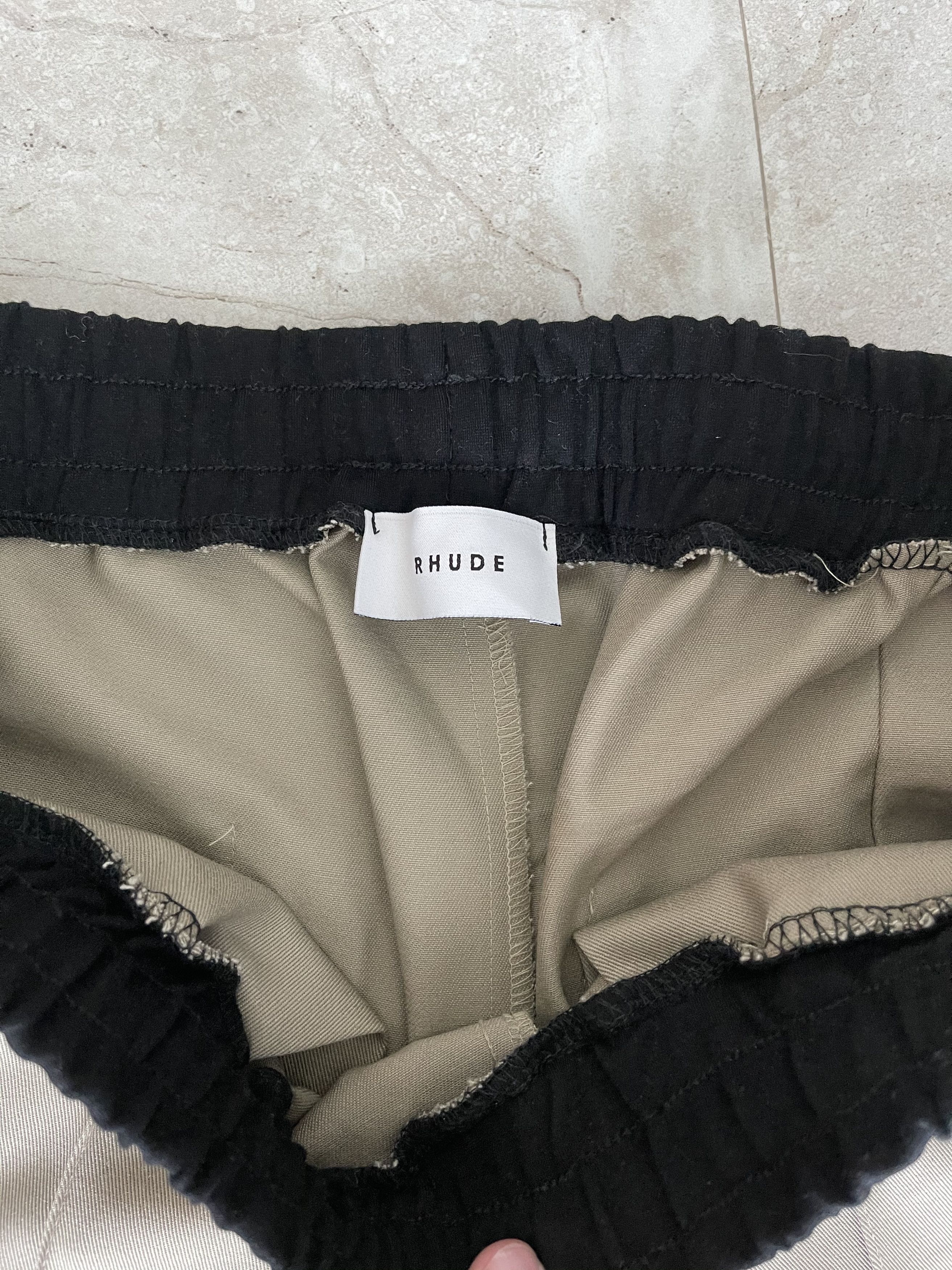 Rhude New Rhude Zipped Traxedo Beige / Green (XL) Size US 35 - 4 Thumbnail