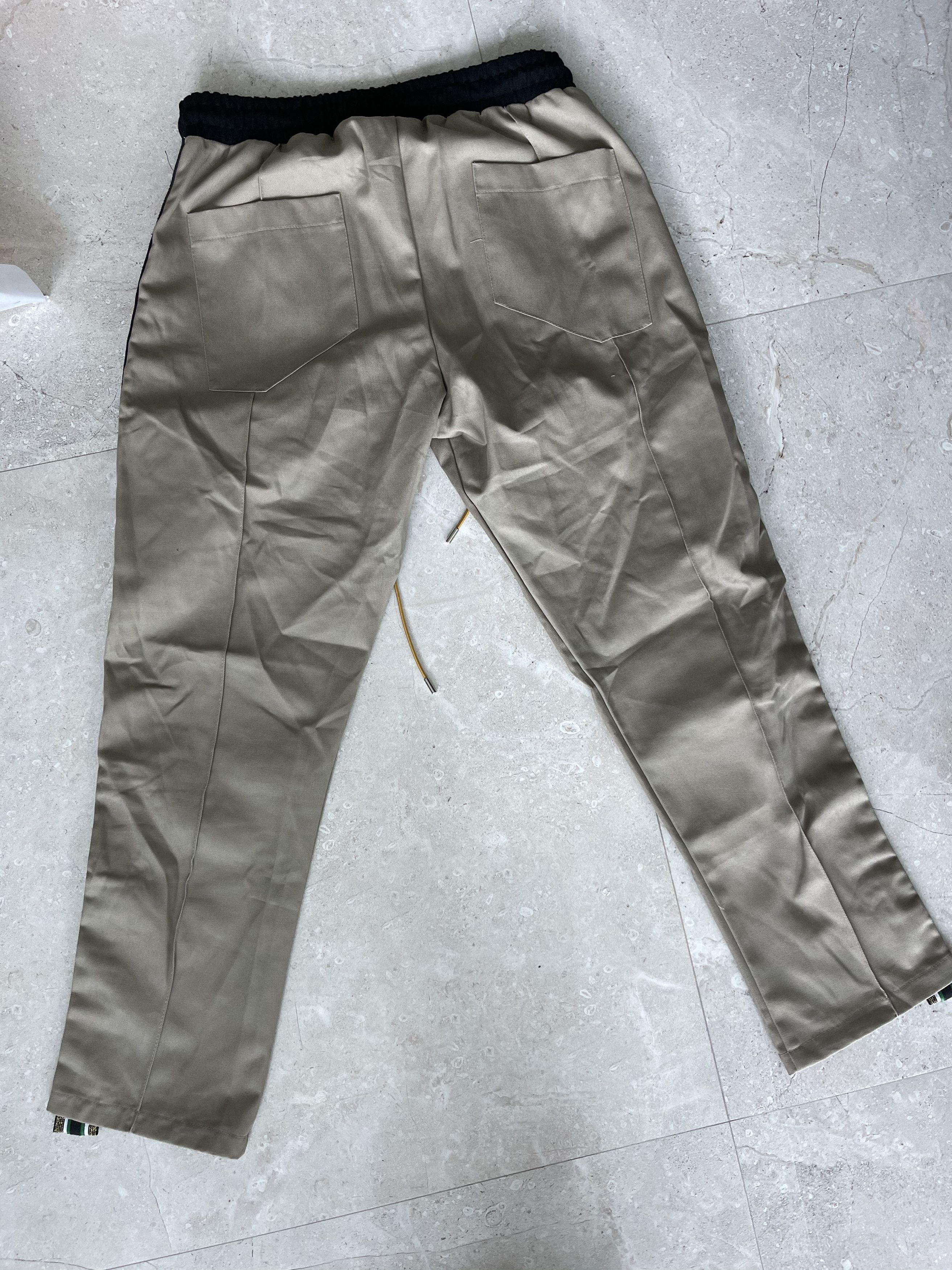 Rhude New Rhude Zipped Traxedo Beige / Green (XL) Size US 35 - 3 Thumbnail
