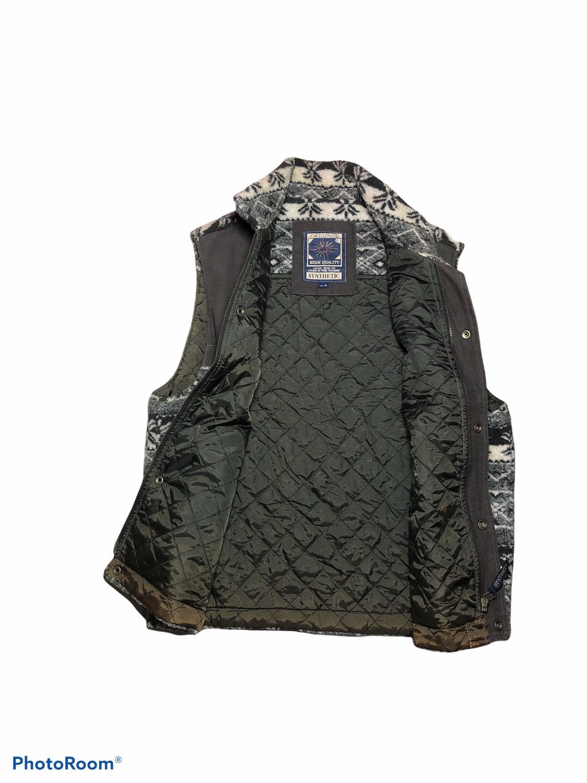 Hypebeast × Japanese Brand SYNTHETIC Printed Sherpa Fleece VESTS Size US M / EU 48-50 / 2 - 3 Thumbnail
