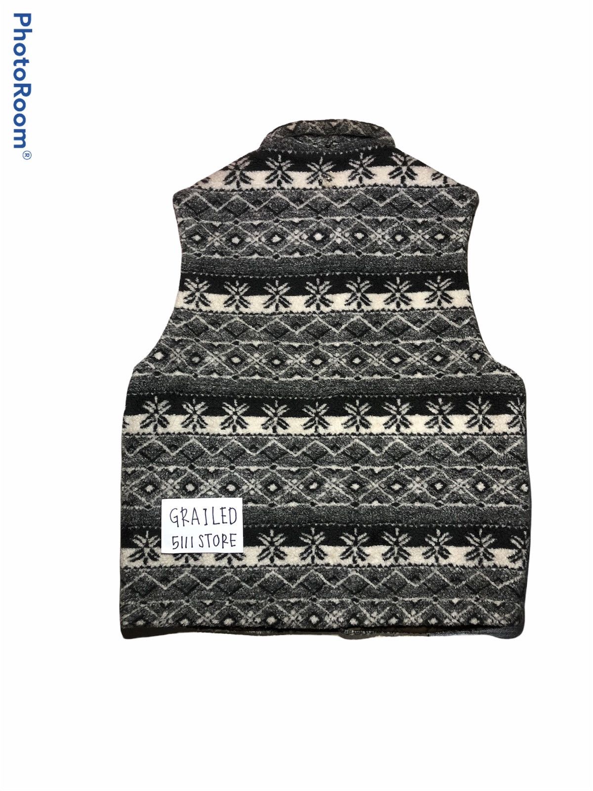 Hypebeast × Japanese Brand SYNTHETIC Printed Sherpa Fleece VESTS Size US M / EU 48-50 / 2 - 2 Thumbnail