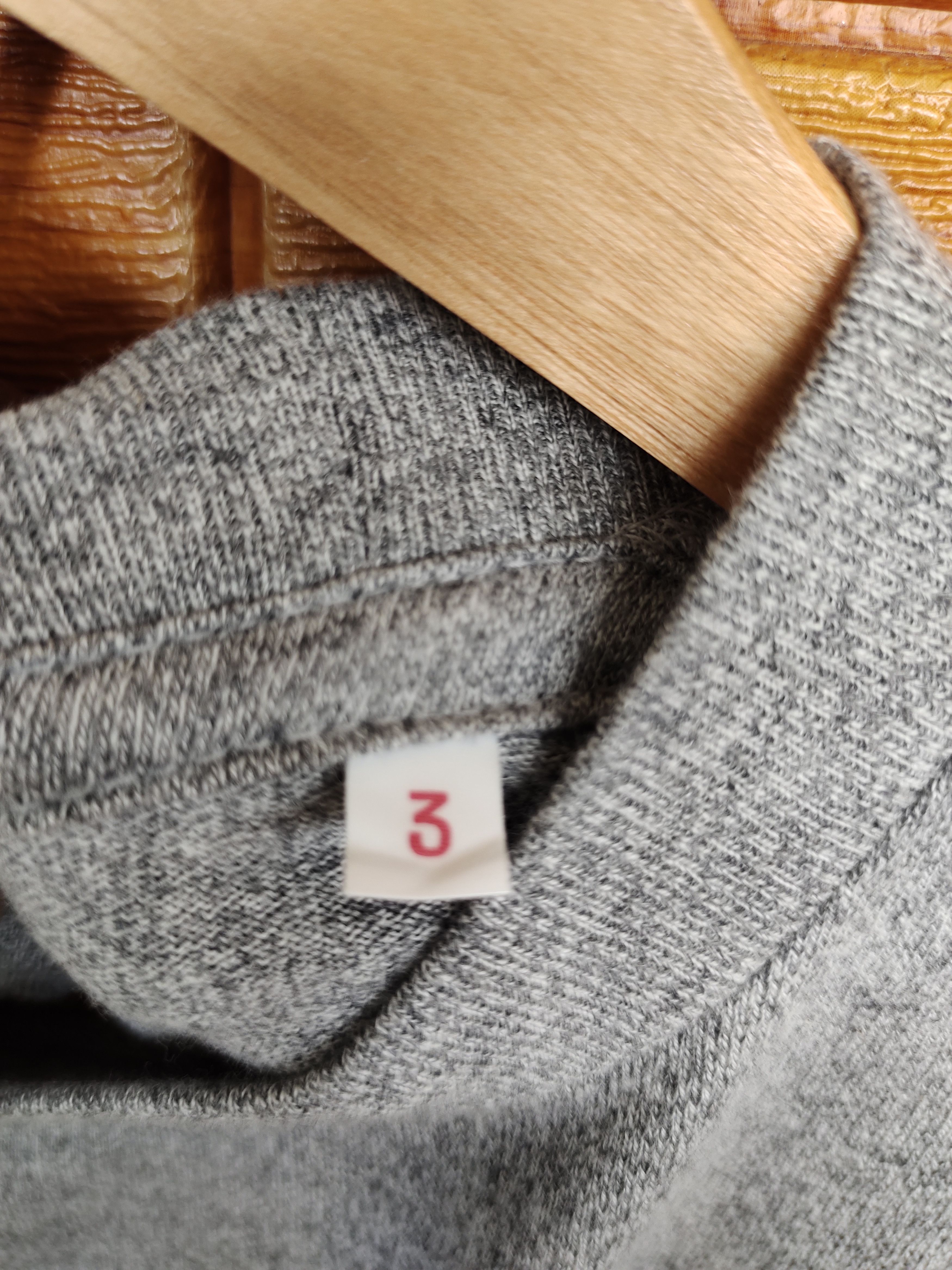 Blue Blue Japan HOLLYWOOD RANCH MARKET Salt & Pepper Plain Longsleeve Size US L / EU 52-54 / 3 - 9 Thumbnail