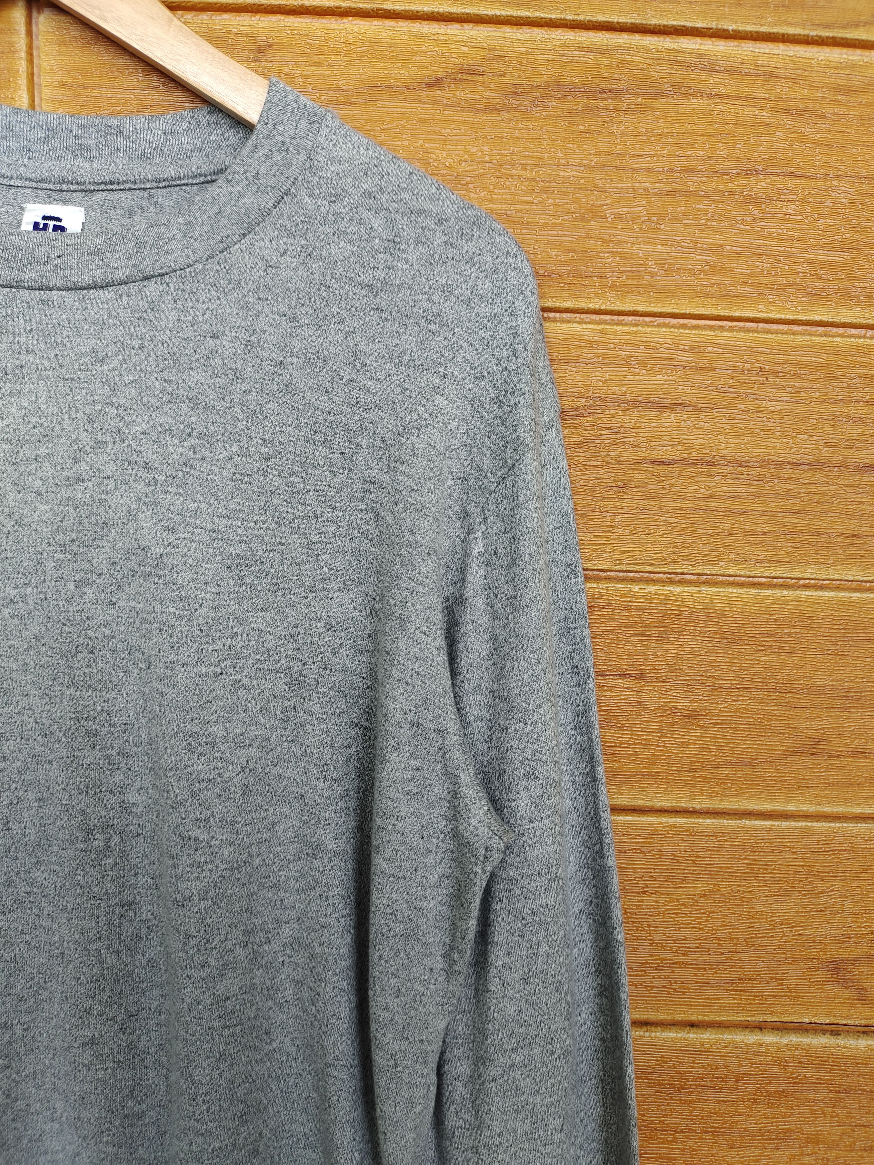 Blue Blue Japan HOLLYWOOD RANCH MARKET Salt & Pepper Plain Longsleeve Size US L / EU 52-54 / 3 - 3 Thumbnail