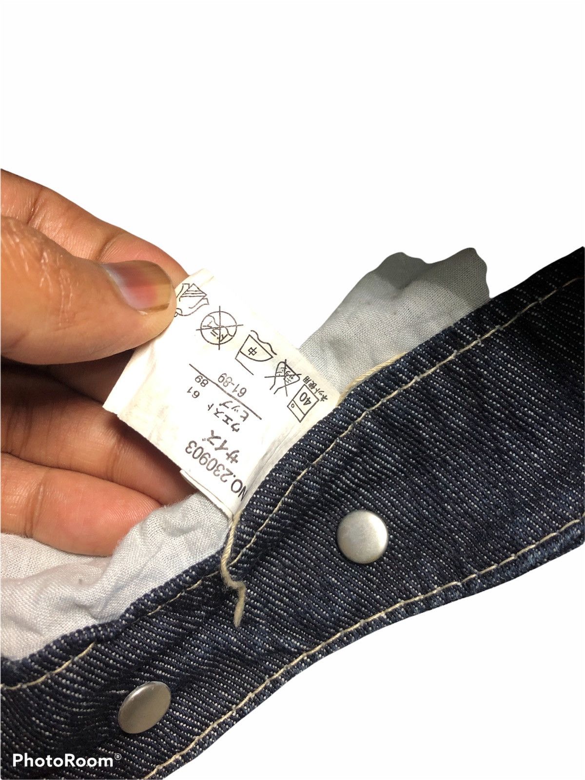 Japanese Brand Distressed Washed Blue Denim by Original Jeans Size US 30 / EU 46 - 6 Thumbnail