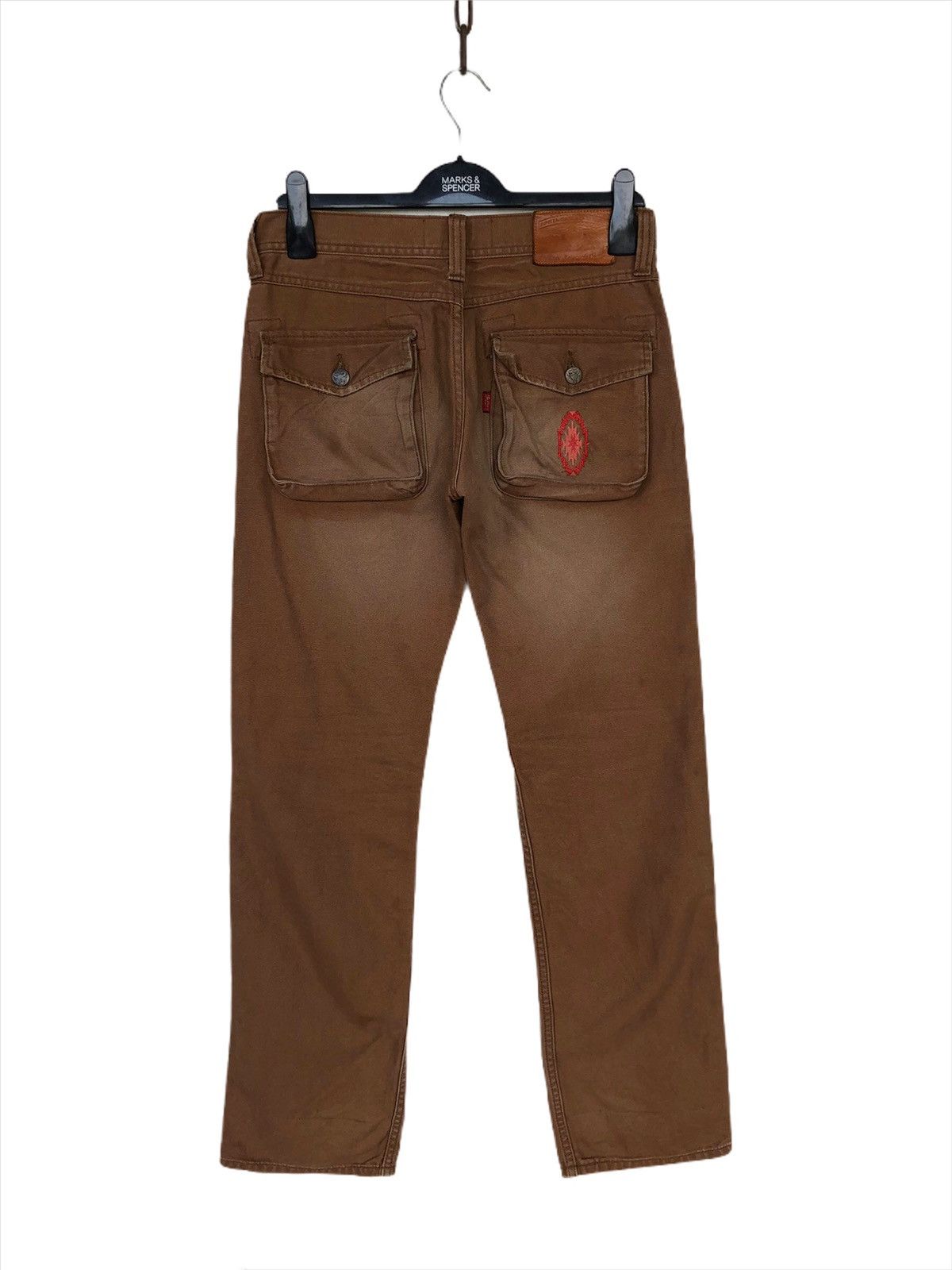 Indian Motorcycle × TOYS McCOY × Toyo Enterprises ❌NEED GONE❌INDIAN MOTORCYCLES 🇺🇸 Native Logo Bush Pants Denim Size US 30 / EU 46 - 2 Thumbnail