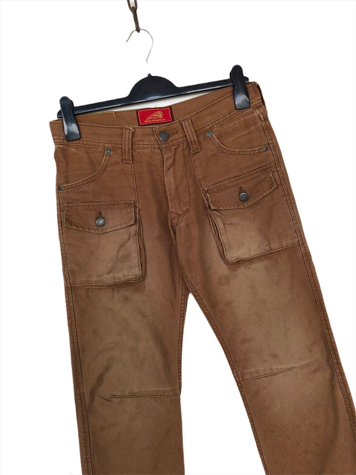 Indian Motorcycle × TOYS McCOY × Toyo Enterprises ❌NEED GONE❌INDIAN MOTORCYCLES 🇺🇸 Native Logo Bush Pants Denim Size US 30 / EU 46 - 6 Thumbnail