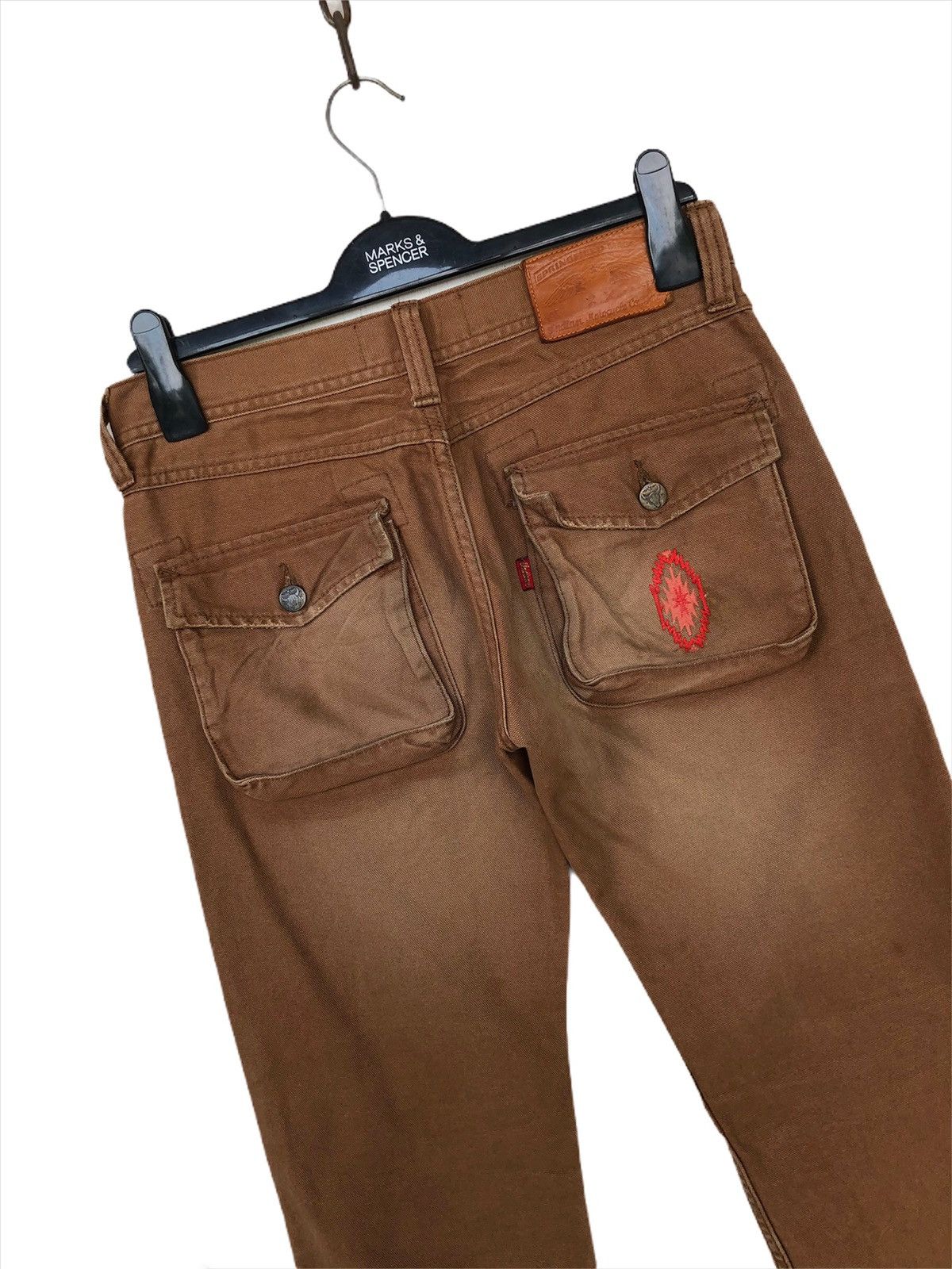 Indian Motorcycle × TOYS McCOY × Toyo Enterprises ❌NEED GONE❌INDIAN MOTORCYCLES 🇺🇸 Native Logo Bush Pants Denim Size US 30 / EU 46 - 3 Thumbnail