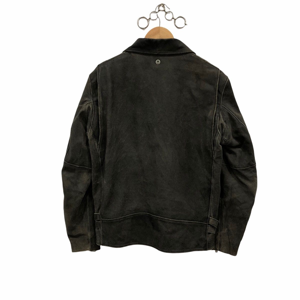 Japanese Brand × PPFM PPFM Double Collar Leather Jacket Cafe Racer Punk Jacket Size US M / EU 48-50 / 2 - 5 Thumbnail