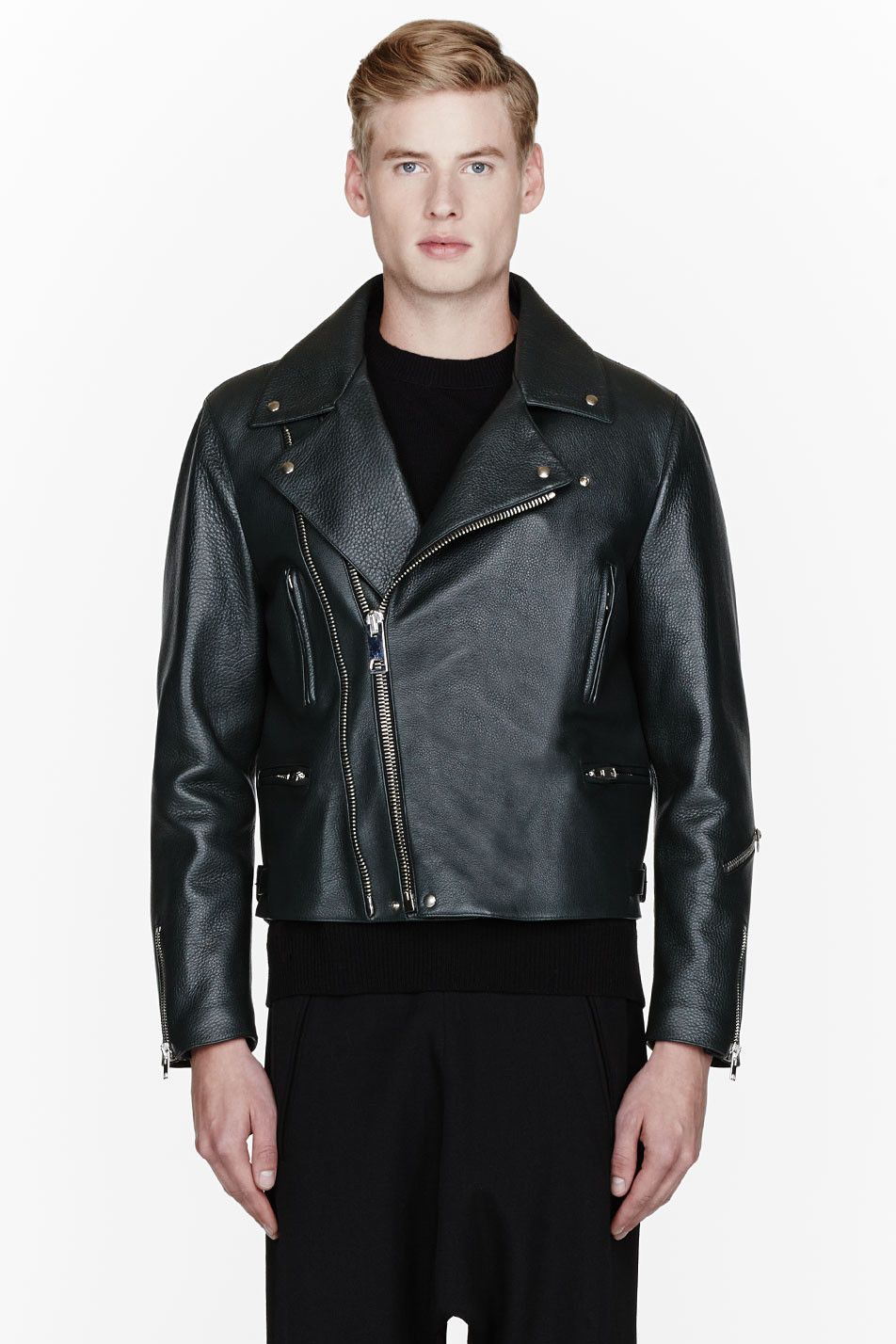 Yang Li FW13 GREEN PERFECTO JACKET (SZ 44) Size US S / EU 44-46 / 1 - 15 Thumbnail