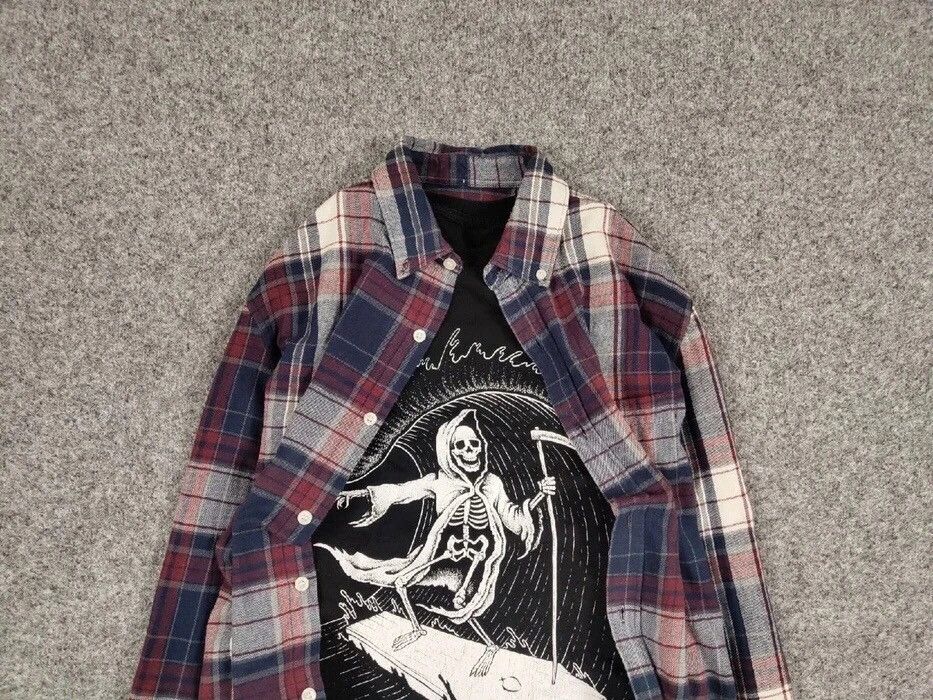 Flannel Vintage Flannel Shirt Checkered Travis Scott Style Hype Size US M / EU 48-50 / 2 - 4 Thumbnail