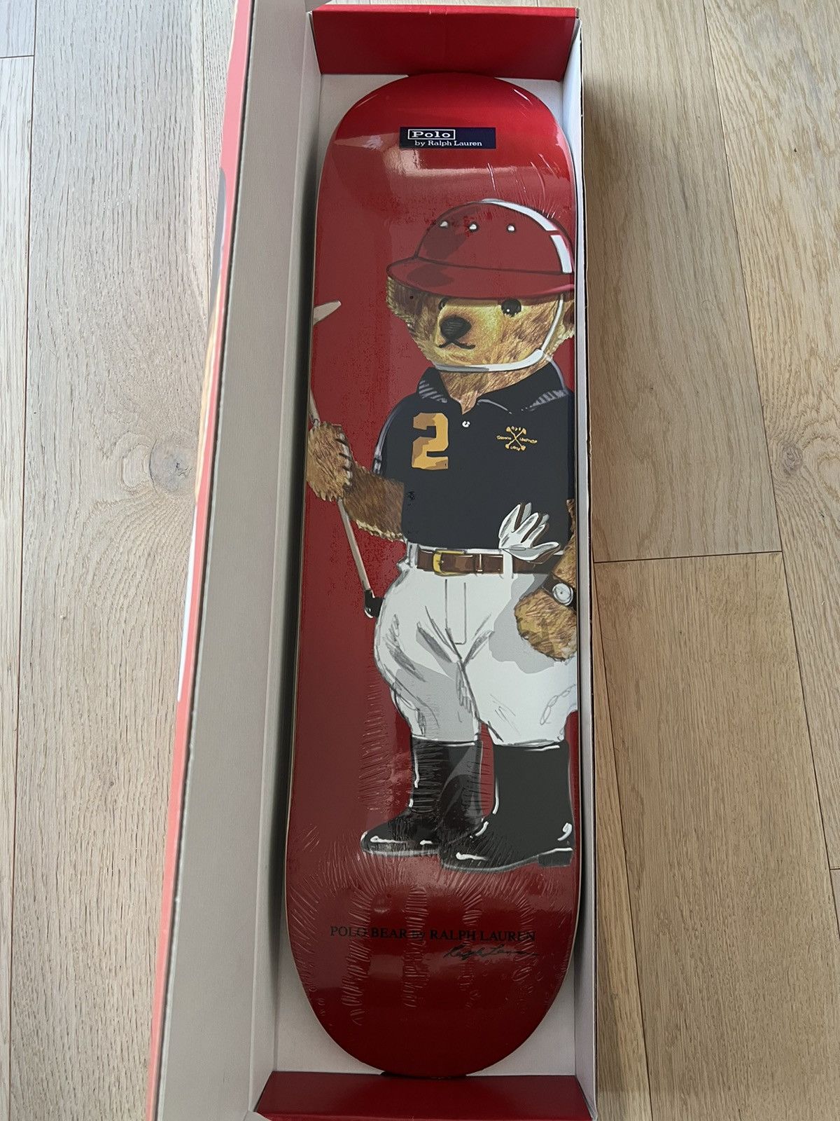 Ralph Lauren Polo Bear skateboard deck Red Very Limited Ed