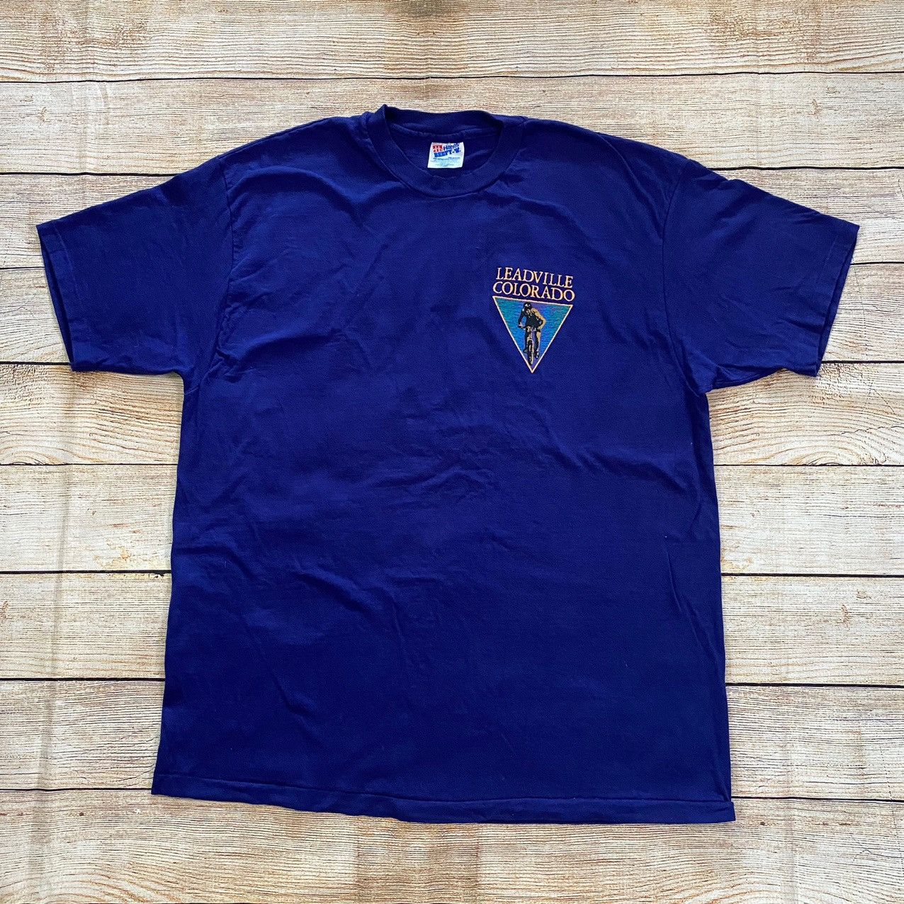 Vintage Vintage 1990’s Leadville Colorado Biking t-shirt Size US XL / EU 56 / 4 - 2 Preview