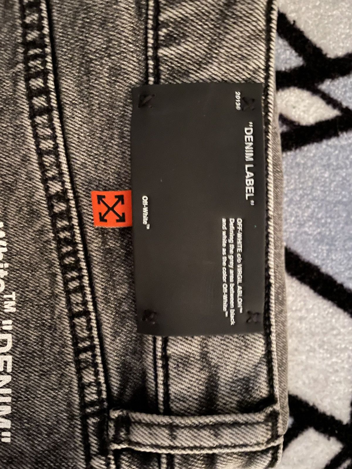Off-White Off-White Grey Skinny Jeans Size US 33 - 4 Thumbnail