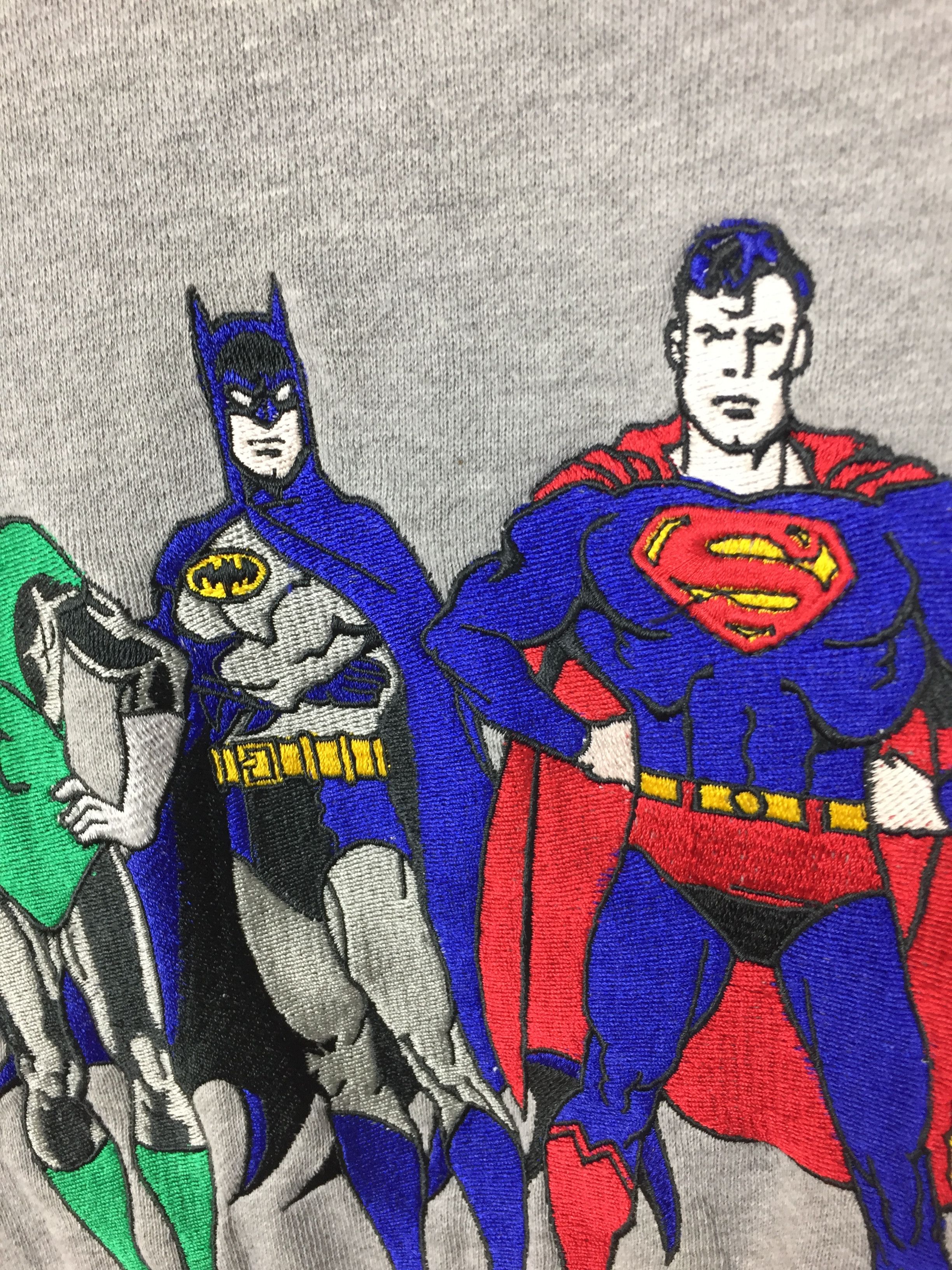 DC Comics OG 90s Justice league America embroidered superman batman Size US XL / EU 56 / 4 - 5 Thumbnail