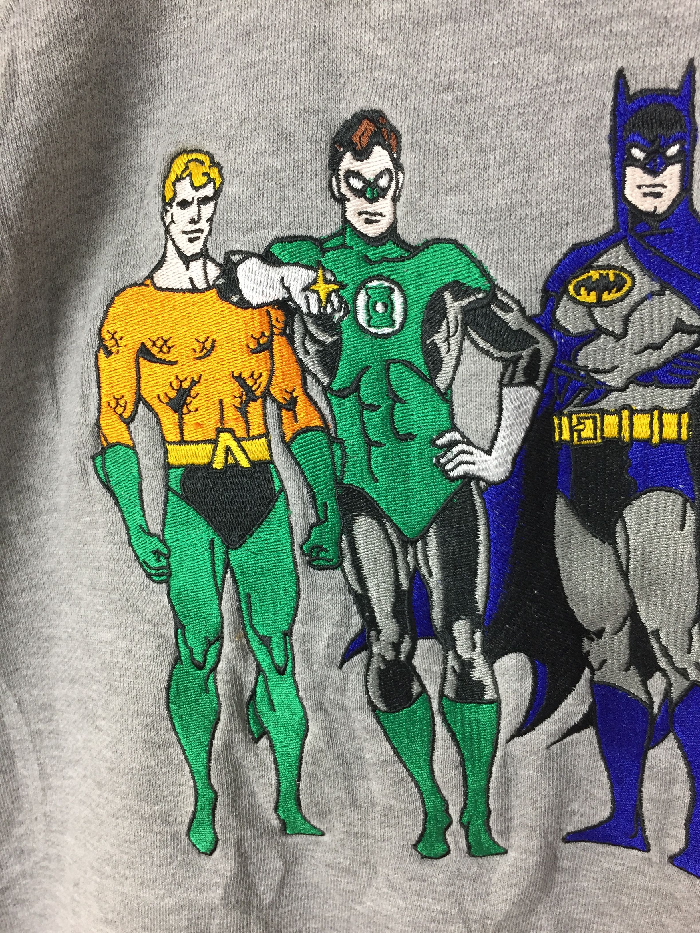 DC Comics OG 90s Justice league America embroidered superman batman Size US XL / EU 56 / 4 - 6 Thumbnail