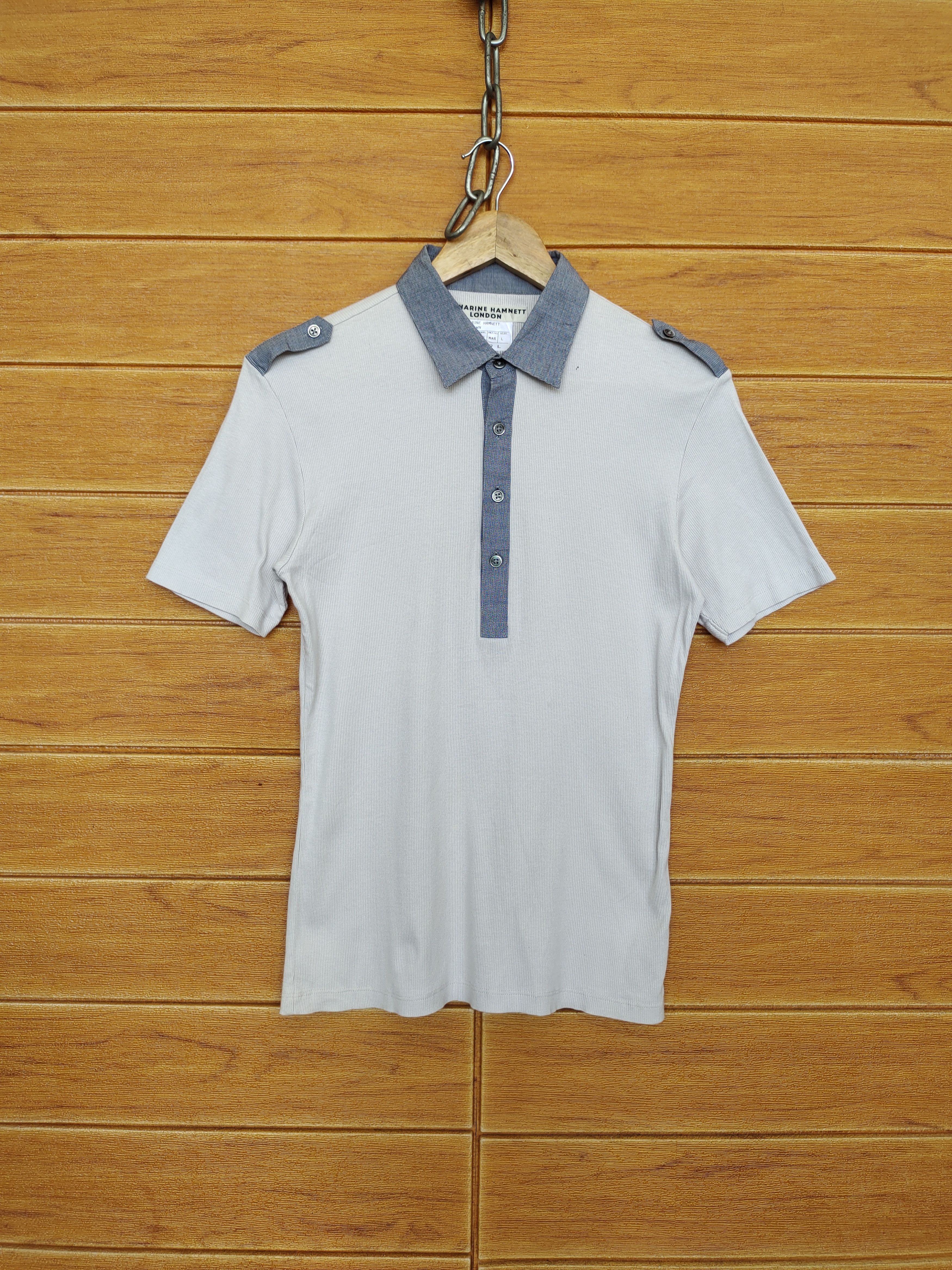 Katharine Hamnett London KATHARINE HAMNETT LONDON Stretchable Polo Shirt Size M / US 6-8 / IT 42-44 - 1 Thumbnail