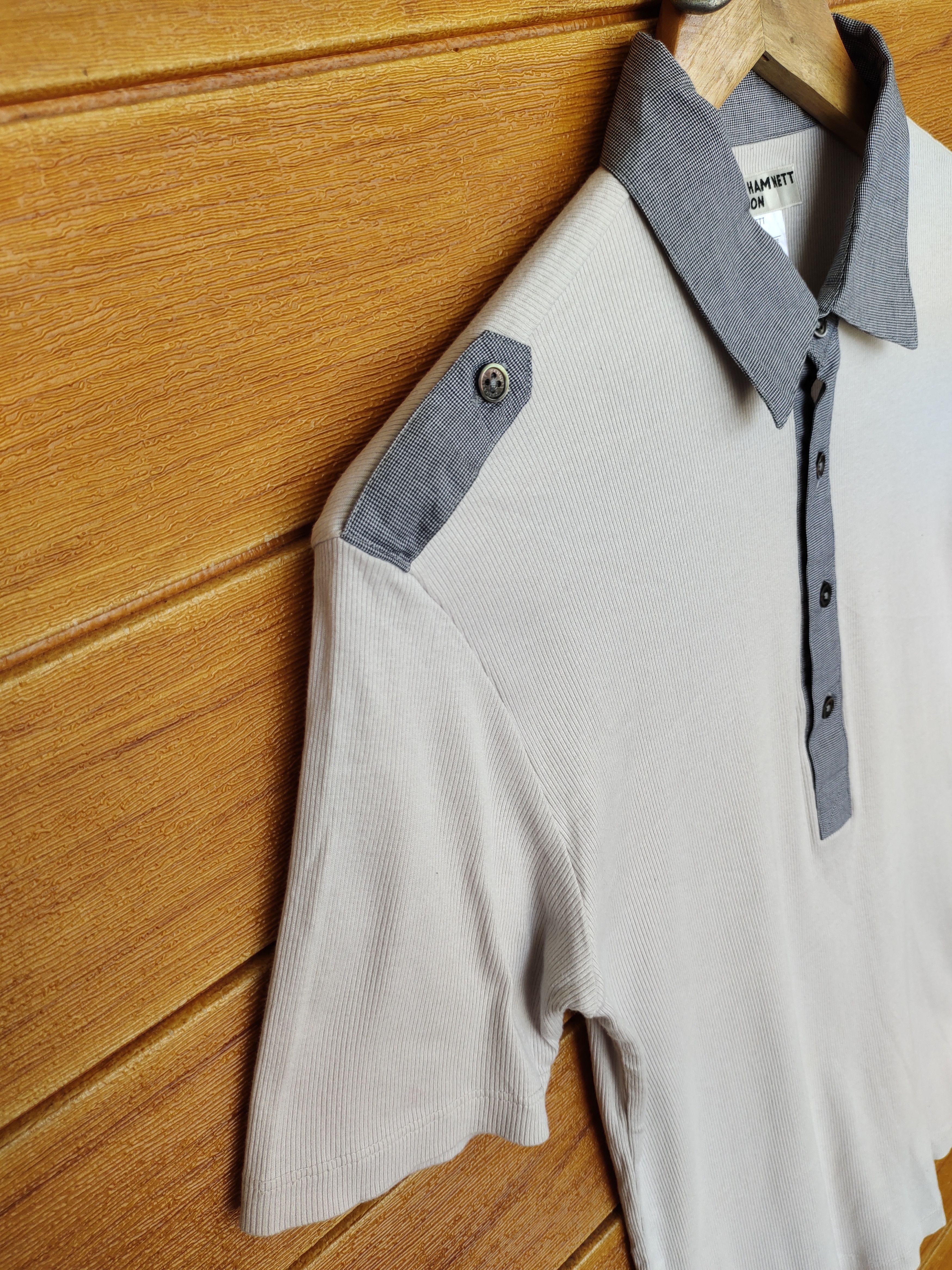 Katharine Hamnett London KATHARINE HAMNETT LONDON Stretchable Polo Shirt Size M / US 6-8 / IT 42-44 - 8 Thumbnail