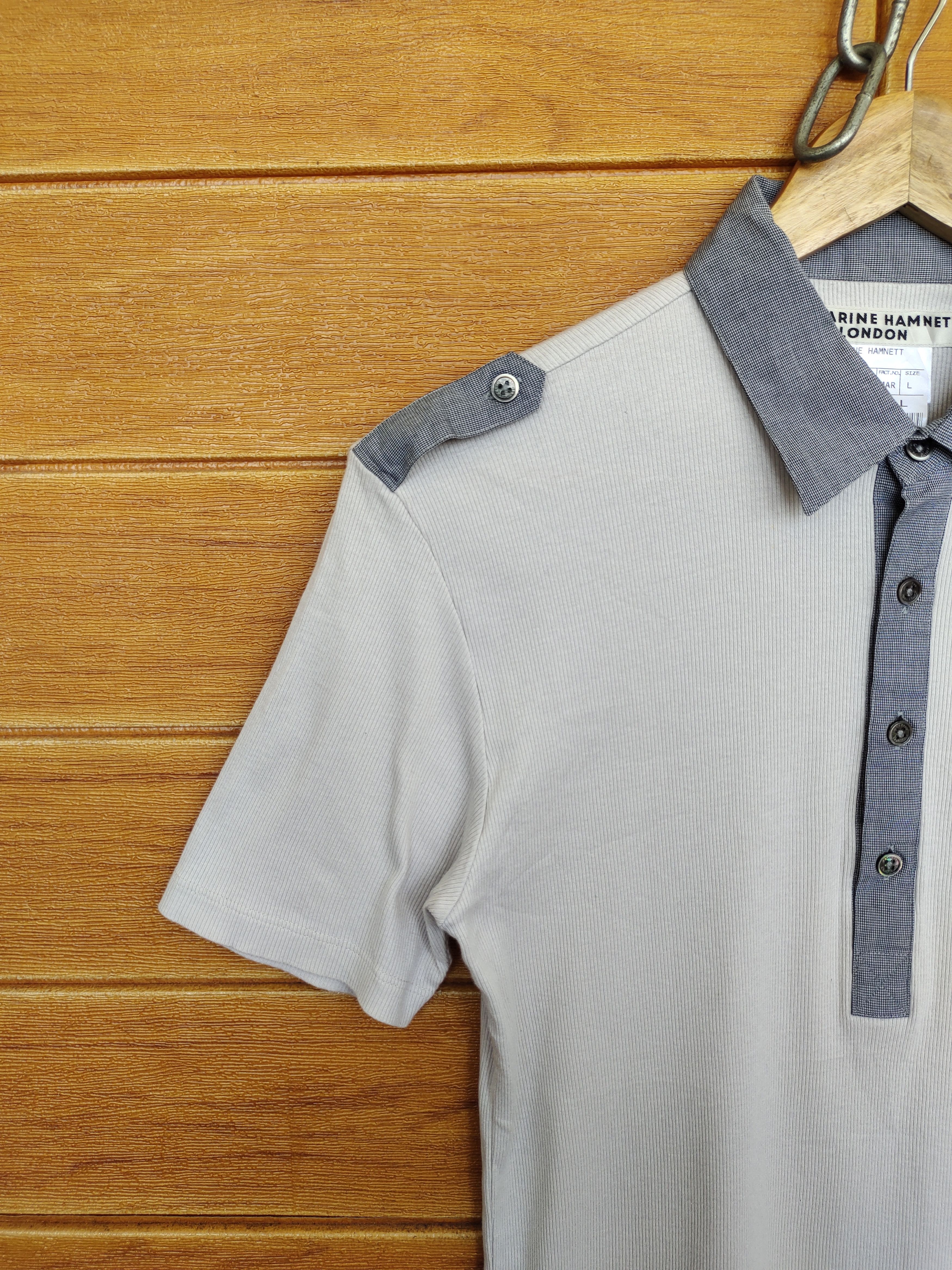 Katharine Hamnett London KATHARINE HAMNETT LONDON Stretchable Polo Shirt Size M / US 6-8 / IT 42-44 - 4 Thumbnail