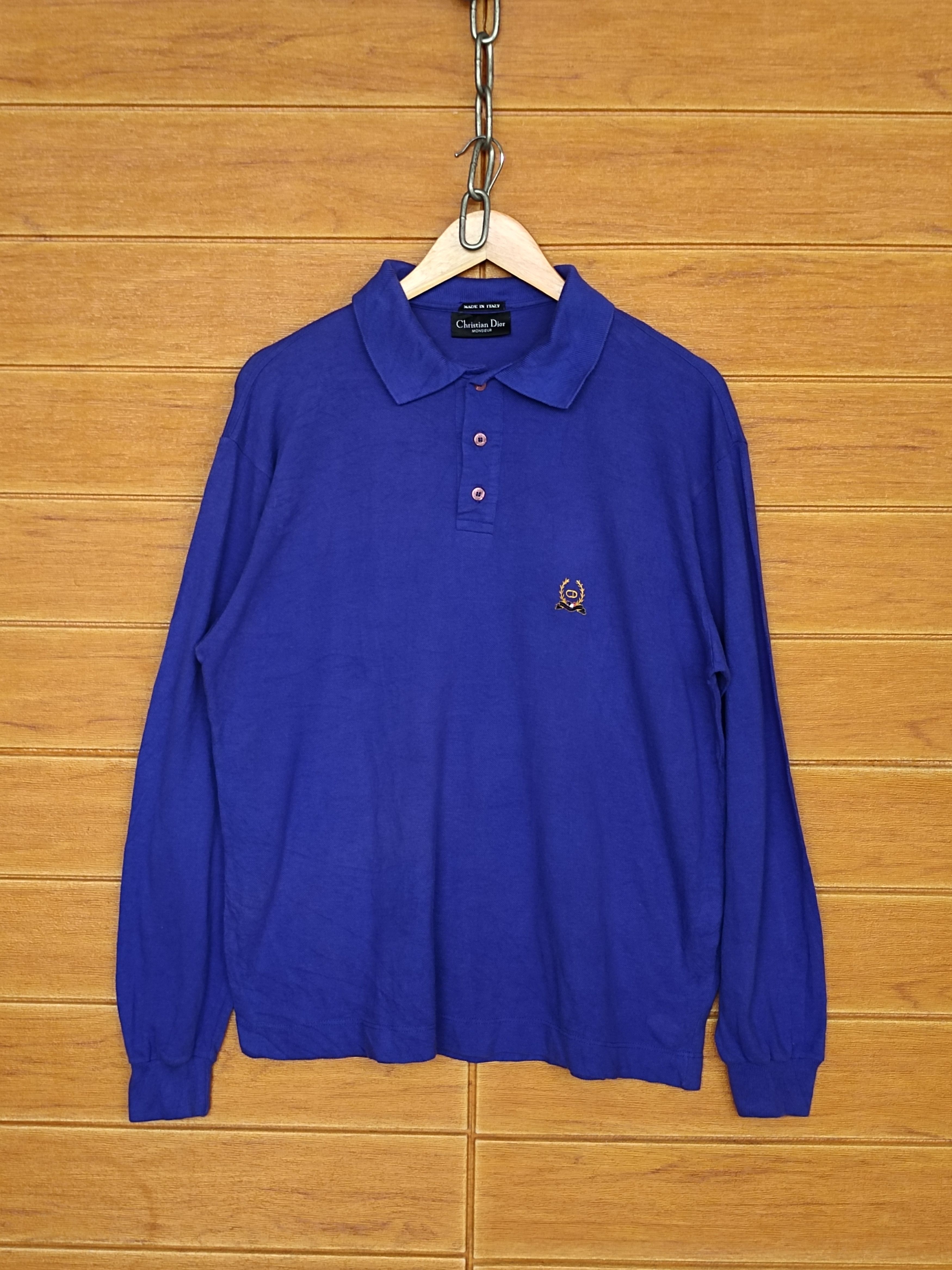 Christian Dior Monsieur CHRISTIAN DIOR MONSIEUR Longsleeve Polo Shirt Size US L / EU 52-54 / 3 - 1 Thumbnail