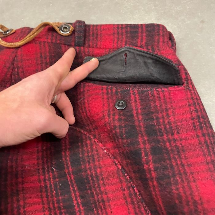 Vintage 40s Woolrich Buffalo Plaid Wool Hunting Pants Britches K Grailed