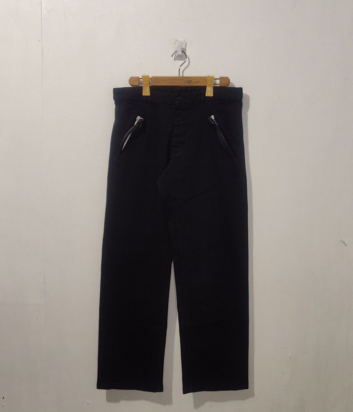 Pre-owned Maison Margiela Maison Martin Margiela Zip Front Pocket Denim Pants In Black