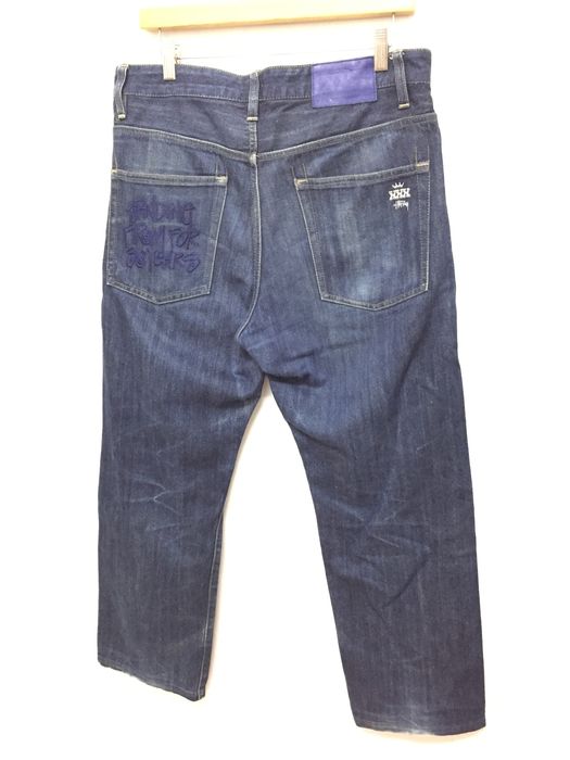 Stussy Stussy 30th Anniversary Embroidered Indigo denim | Grailed