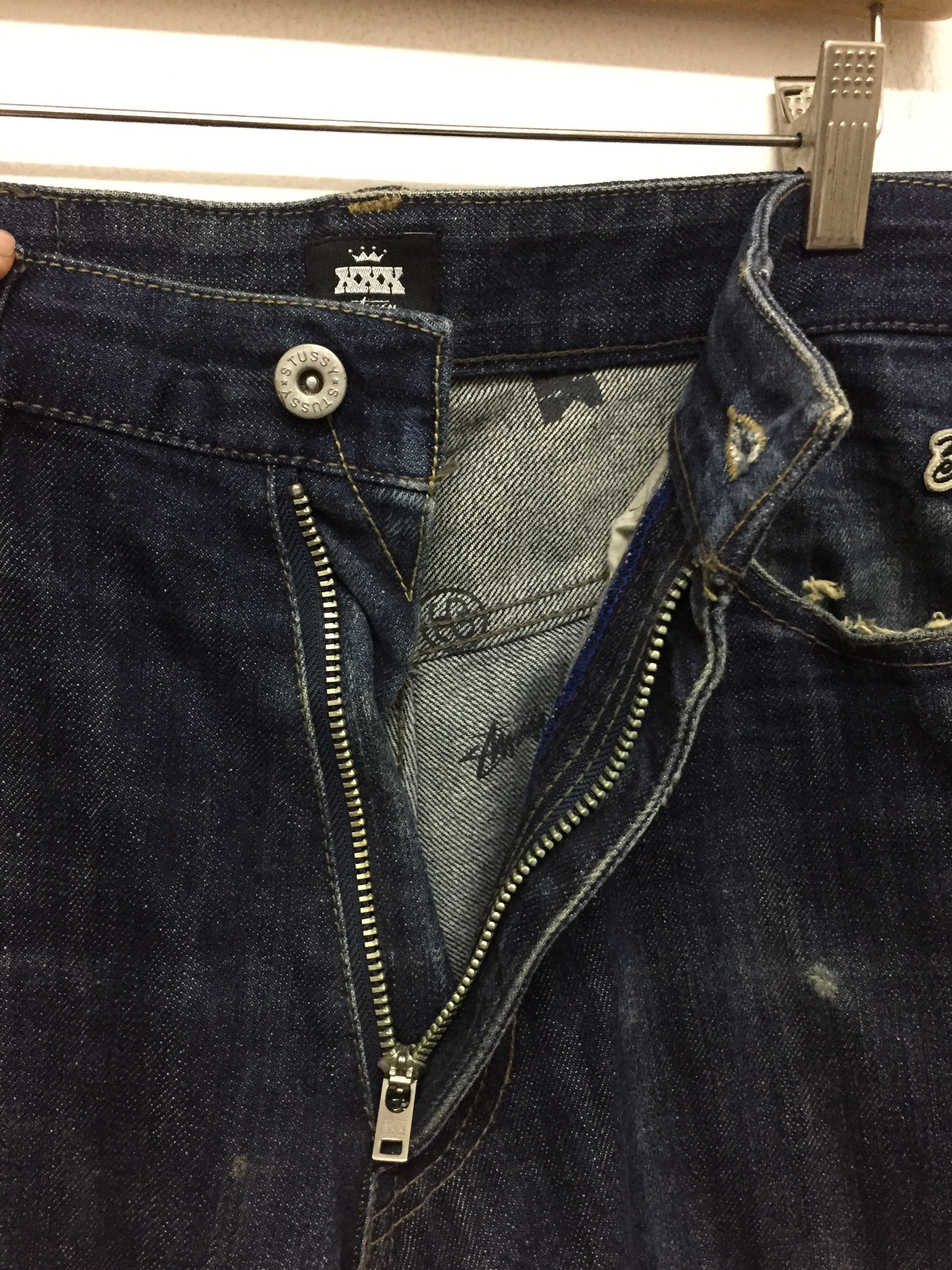 Stussy Stussy 30th Anniversary Embroidered Indigo denim Size US 33 - 10 Thumbnail