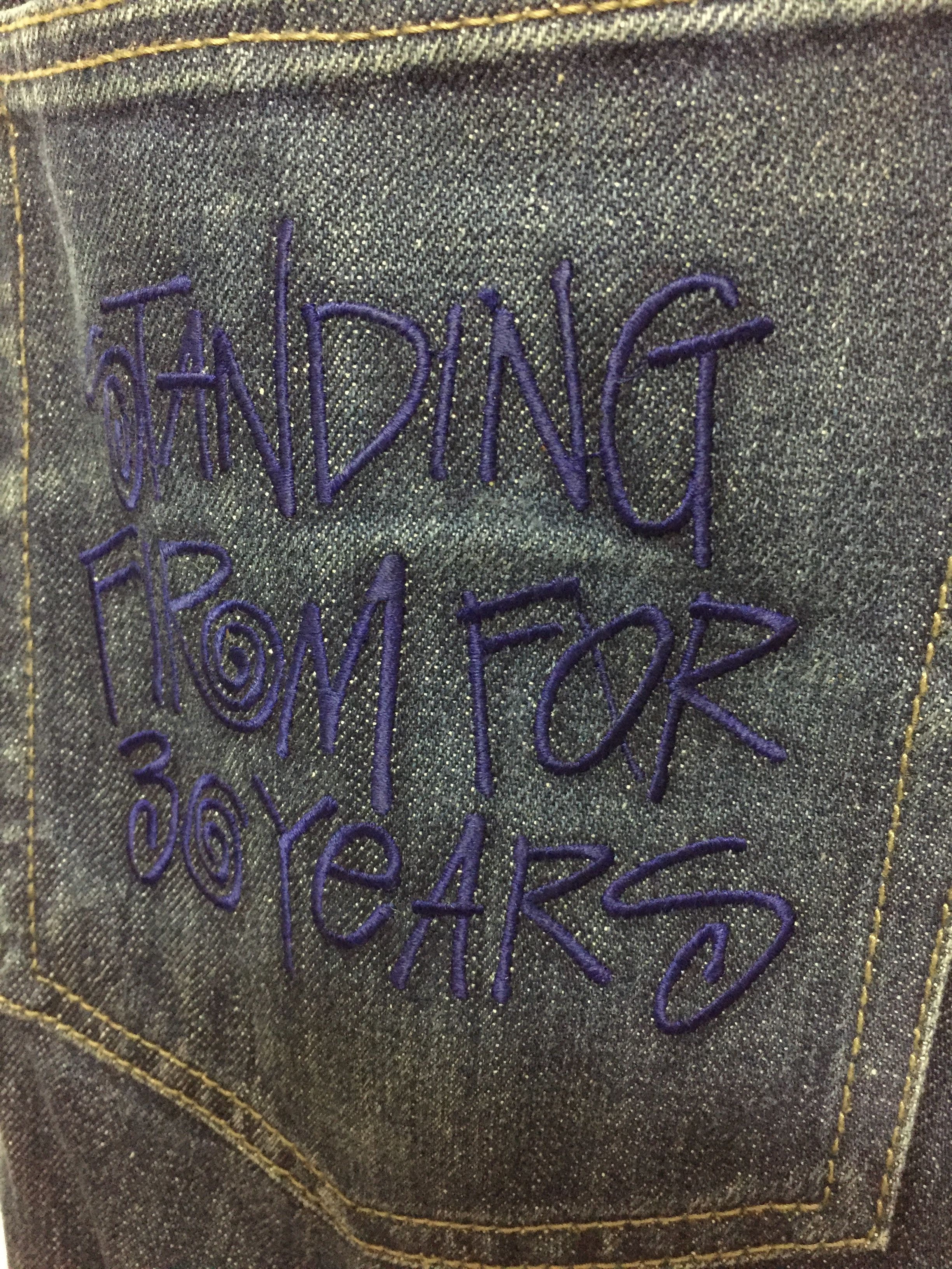 Stussy Stussy 30th Anniversary Embroidered Indigo denim Size US 33 - 5 Thumbnail
