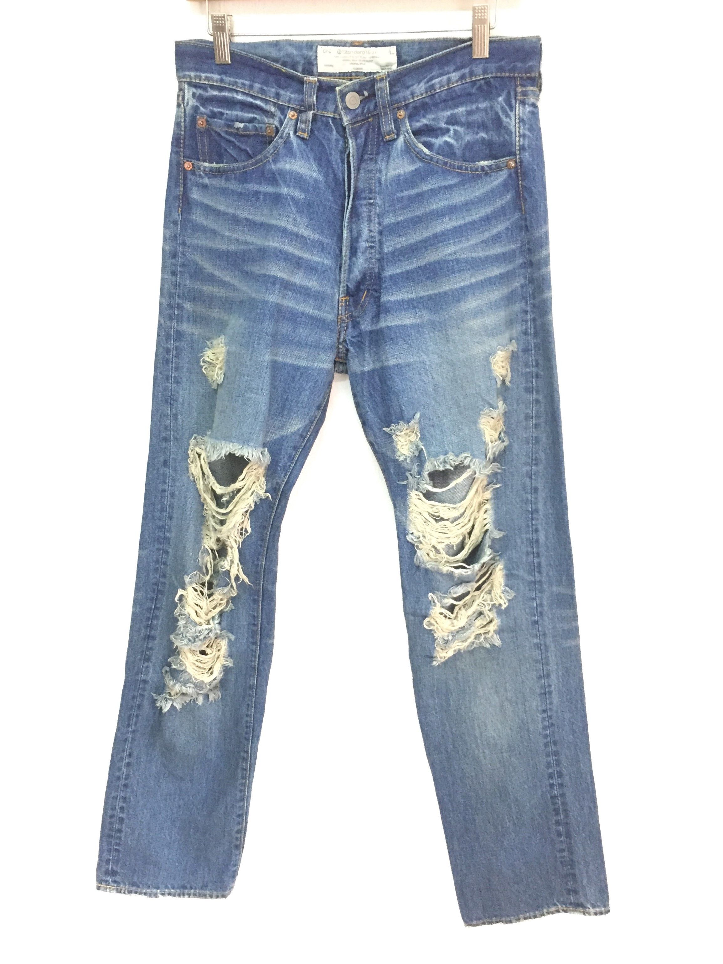 image of Cp-C Standard Wear Union Made Distressed Denim Kapital, Men's (Size 30)