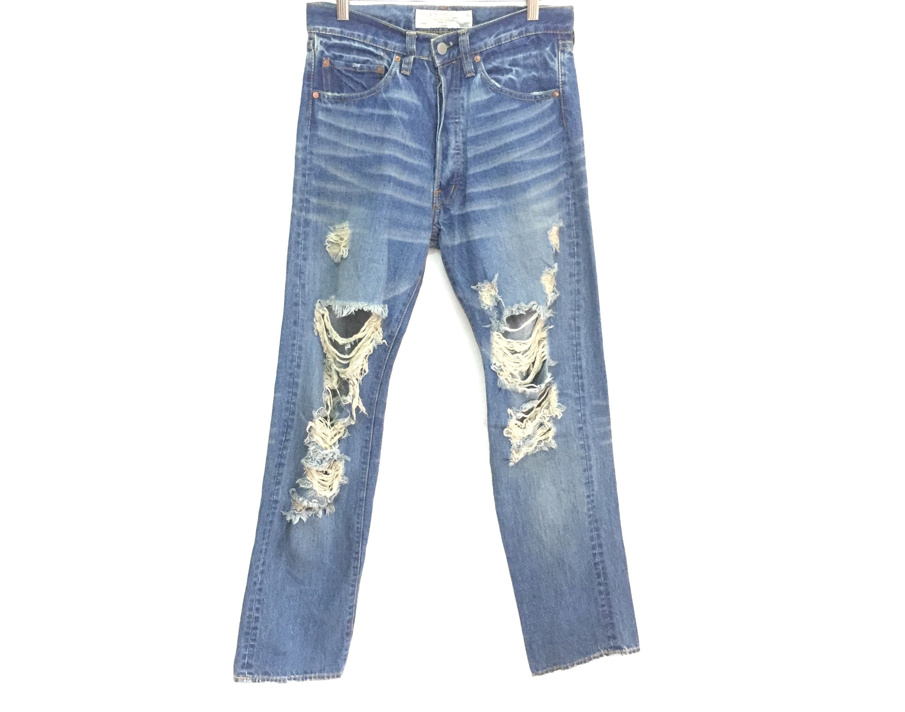 Japanese Brand CP-C STANDARD WEAR Union Made Distressed denim kapital Size US 30 / EU 46 - 2 Thumbnail