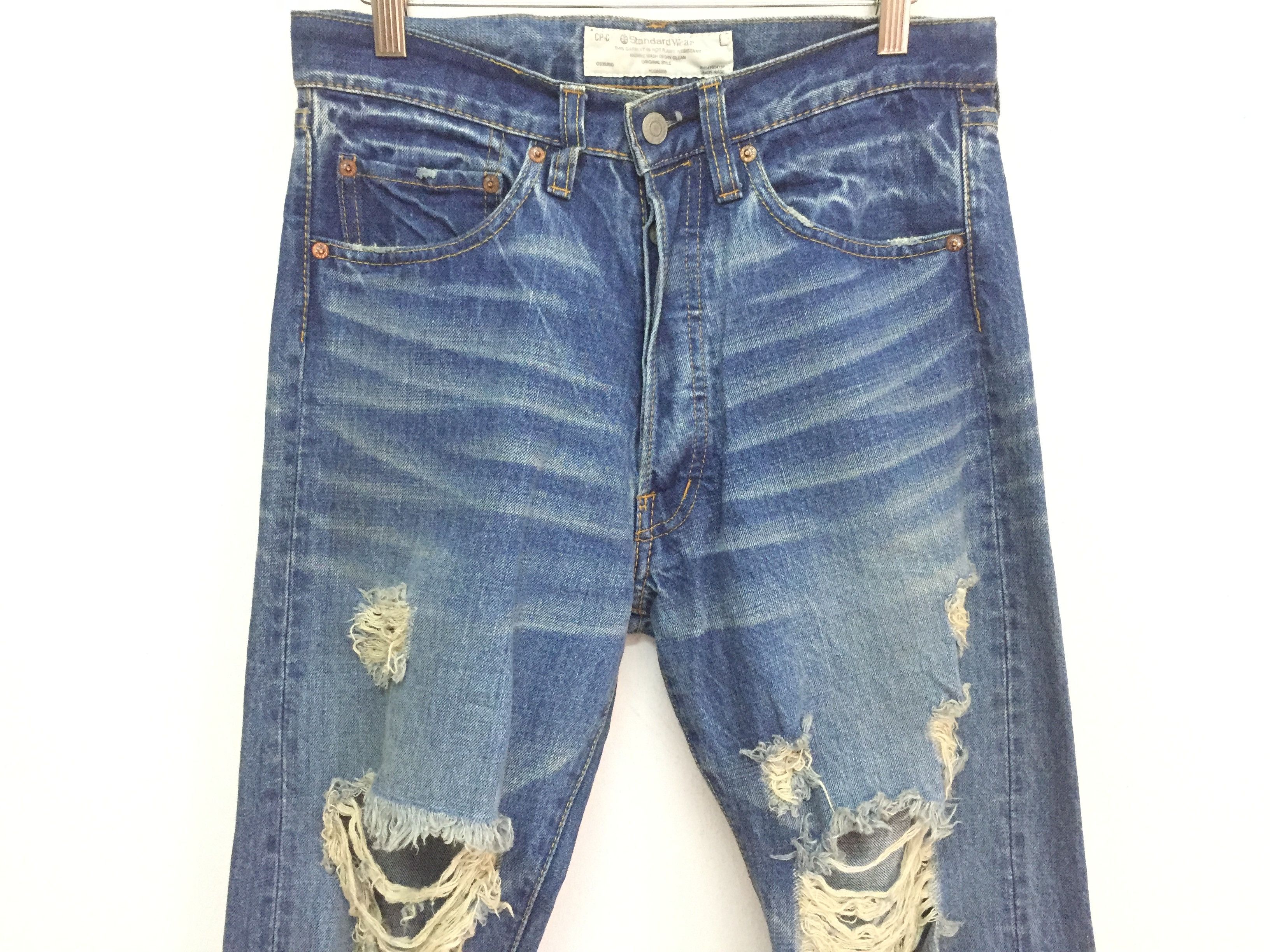 Japanese Brand CP-C STANDARD WEAR Union Made Distressed denim kapital Size US 30 / EU 46 - 4 Thumbnail