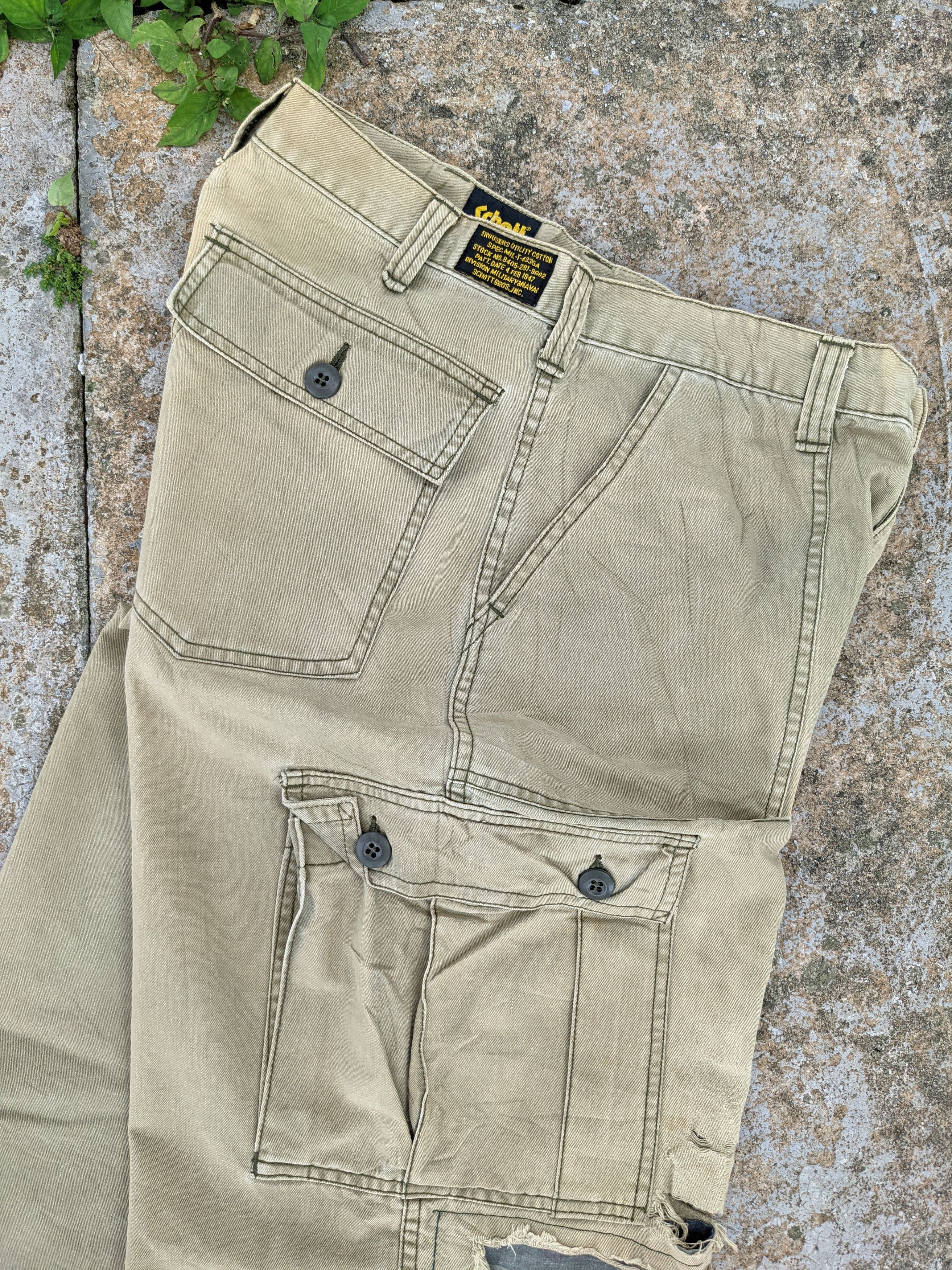 Schott × Voodoo Tactical Distressed Schott Rework Baggy Cargo Pants Size US 30 / EU 46 - 8 Thumbnail