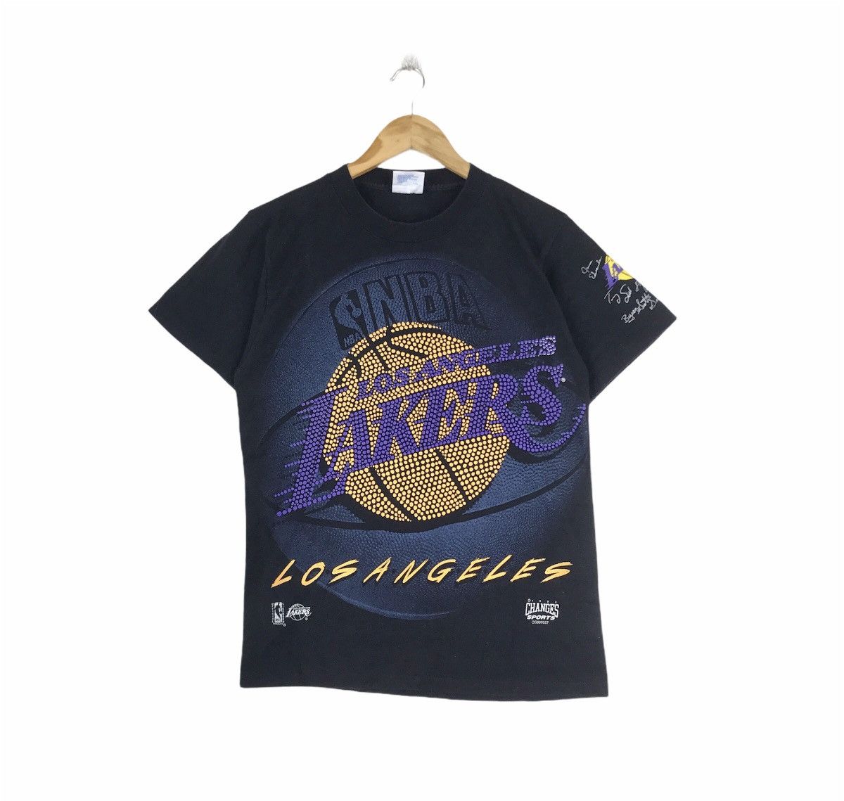 NBA Vintage Nba La Lakers Player Signature By Tultex T-Shirt Size US M / EU 48-50 / 2 - 1 Thumbnail