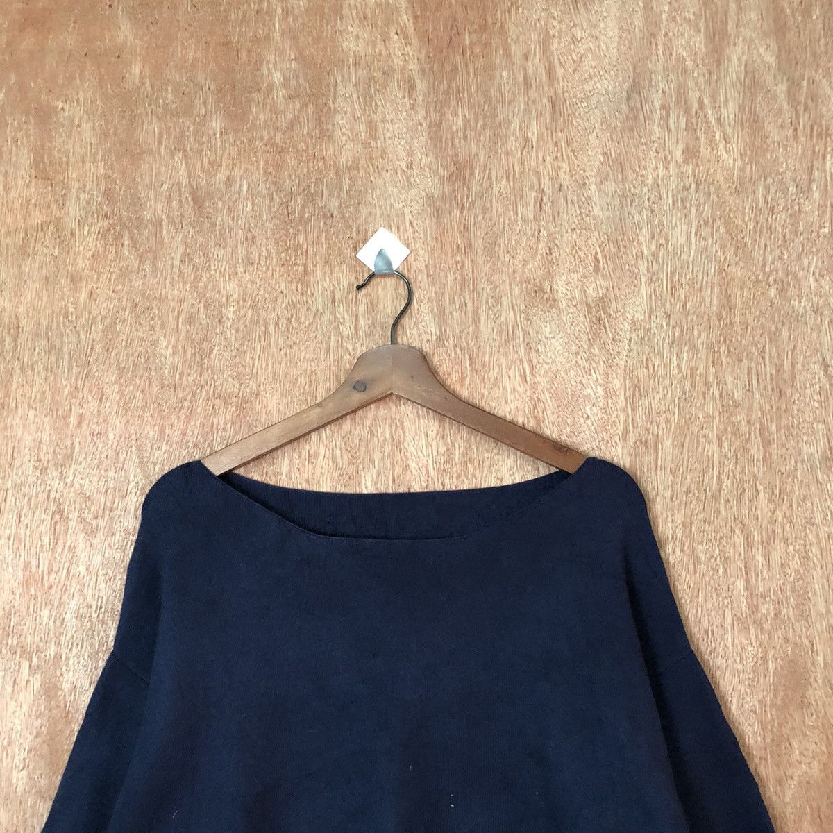 Vintage Mussemu Dark Blue ballon sleeve Knitwear #6400 Size US S / EU 44-46 / 1 - 2 Thumbnail