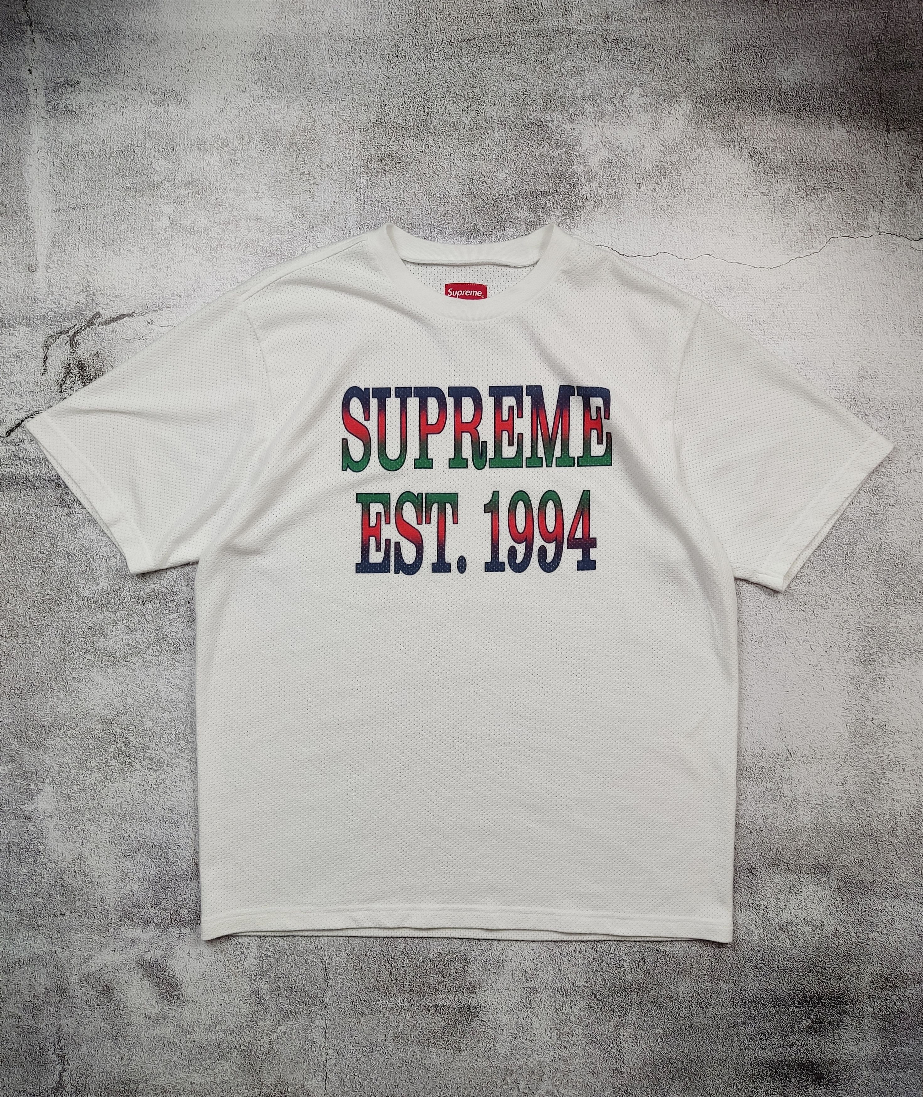 Supreme 1994 White Mesh T-shirt Jersey
