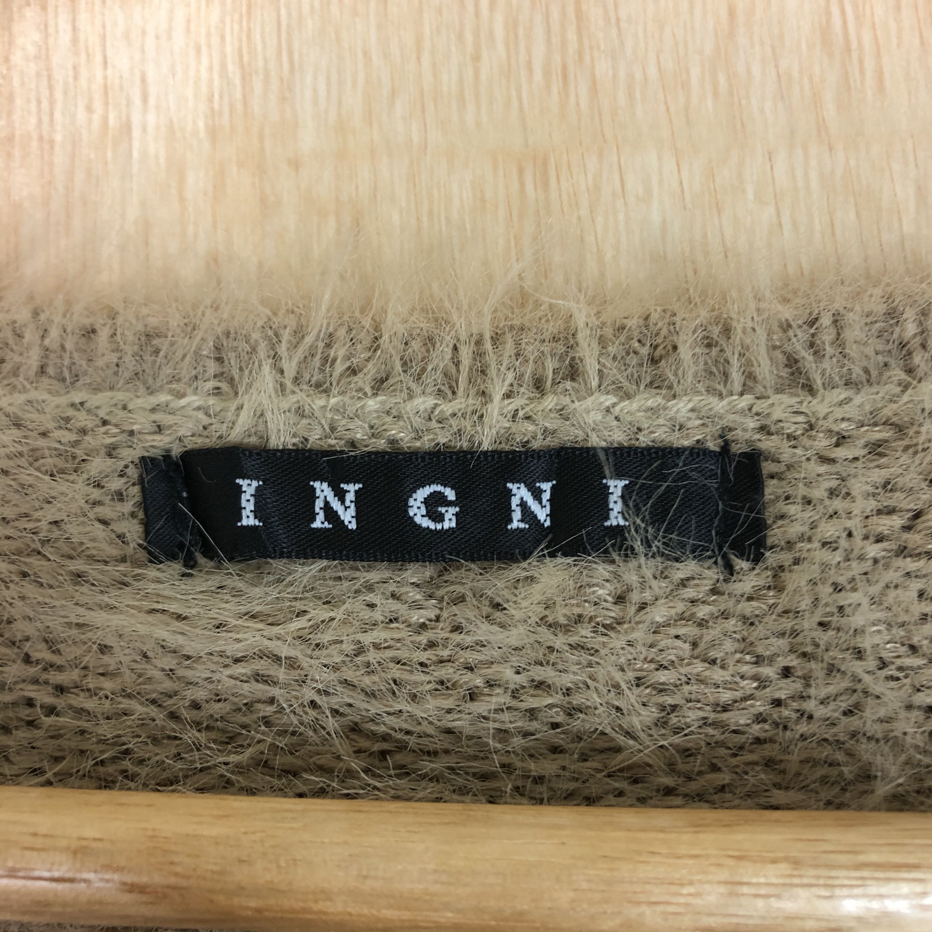 Homespun Knitwear × Japanese Brand DLL Ingni Brown Mohair shag shaggy Knitwear #c048 Size US M / EU 48-50 / 2 - 7 Thumbnail