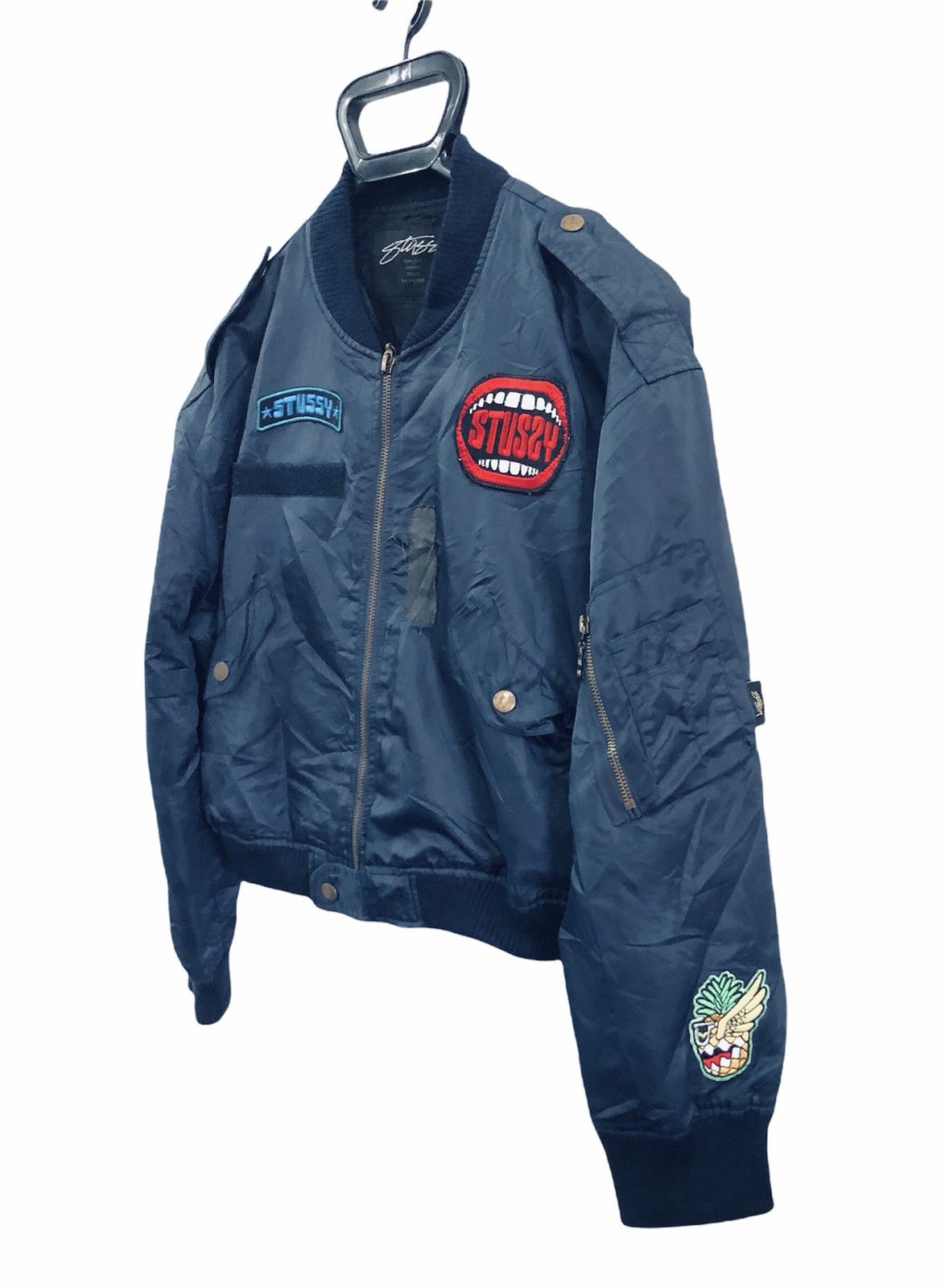 Stussy Stussy Global Cropped Bomber Jacket Size US M / EU 48-50 / 2 - 3 Thumbnail