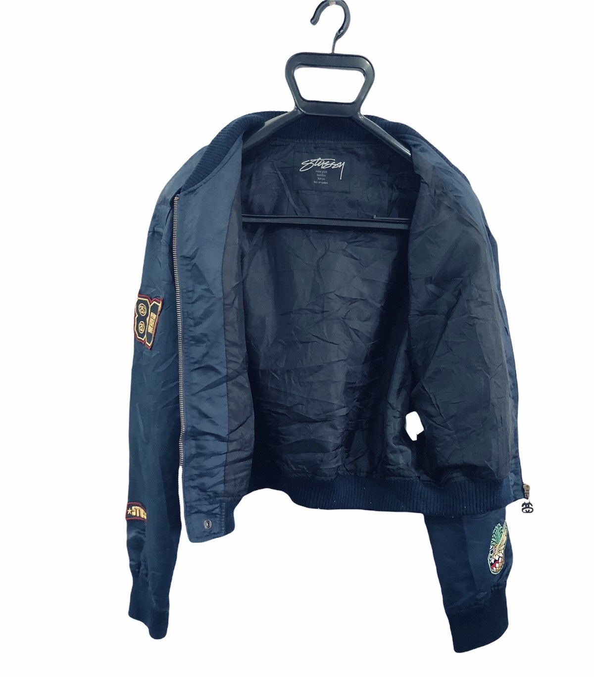 Stussy Stussy Global Cropped Bomber Jacket Size US M / EU 48-50 / 2 - 7 Thumbnail